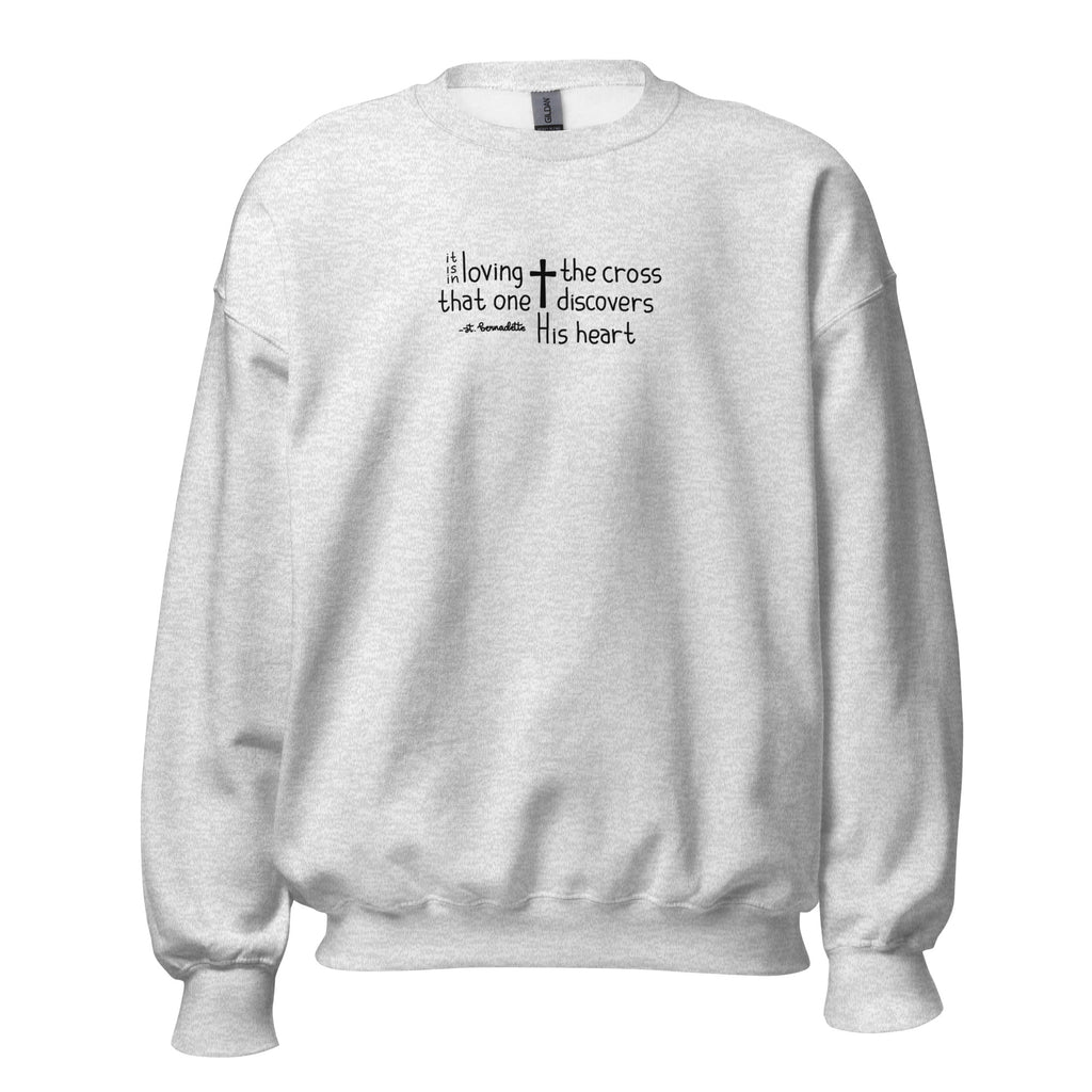 St. Bernadette Soubirous Ash Catholic Crewneck