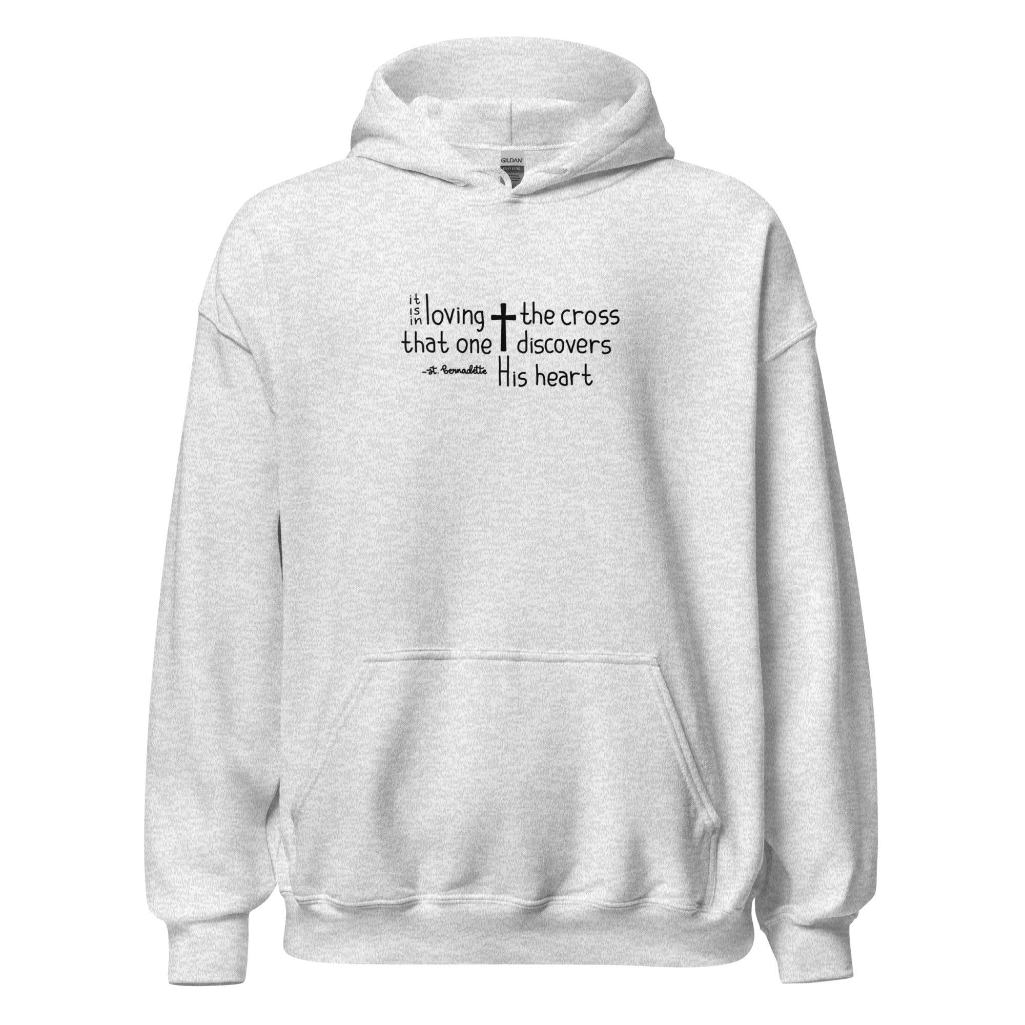 St. Bernadette Soubirous Ash Catholic Hoodie