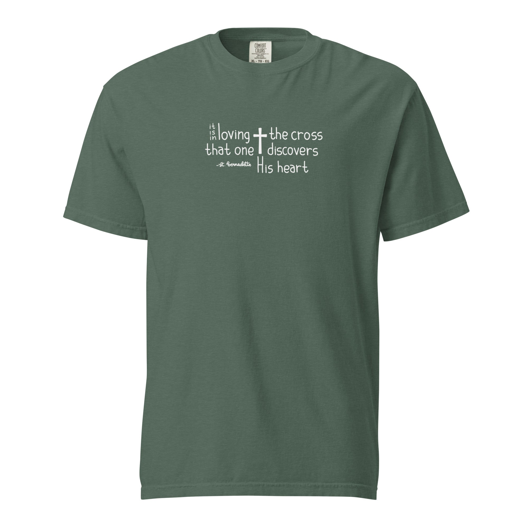 St. Bernadette Soubirous Blue Spruce Catholic T-Shirt