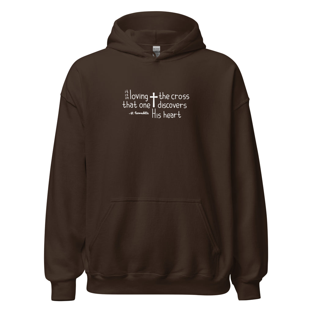 St. Bernadette Soubirous Dark Chocolate Catholic Hoodie