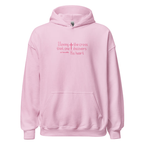 St. Bernadette Soubirous Light Pink Catholic Hoodie