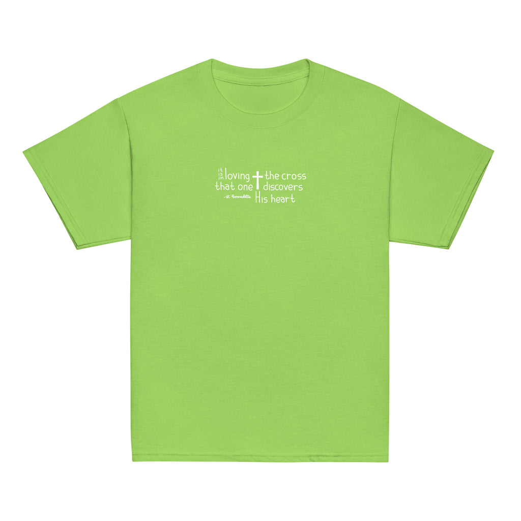 St. Bernadette Soubirous Lime Catholic Youth T-Shirt