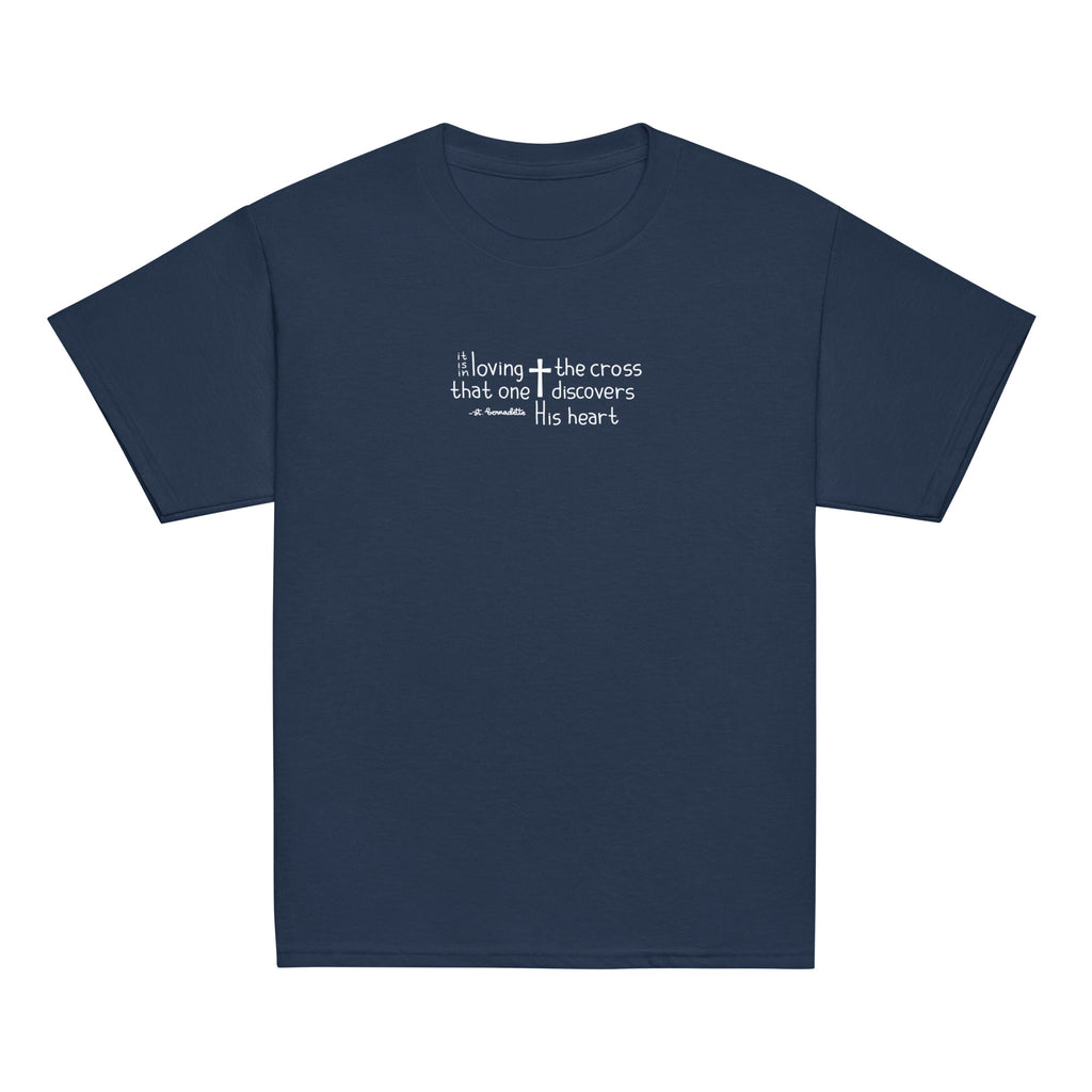 St. Bernadette Soubirous Navy Catholic Youth T-Shirt