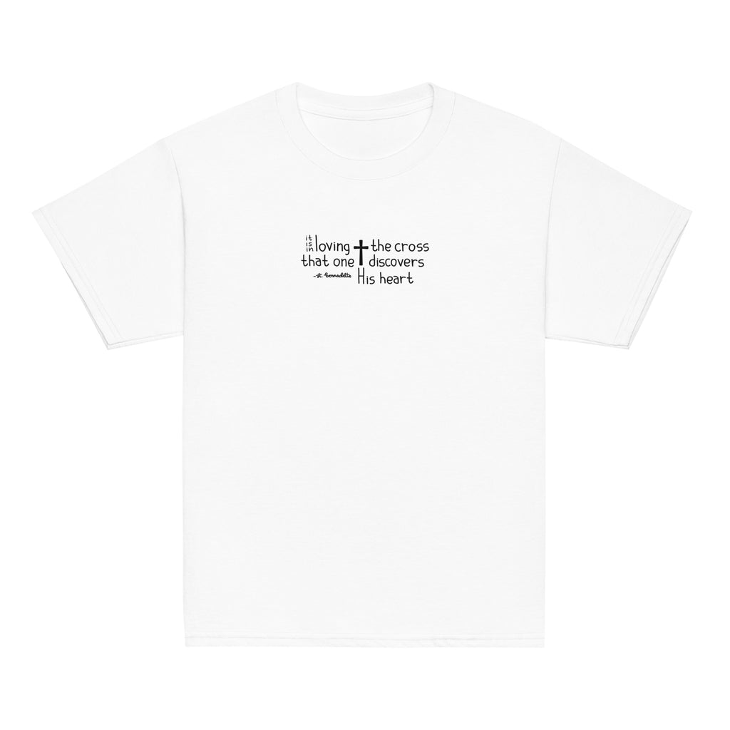 St. Bernadette Soubirous White Catholic Youth T-Shirt