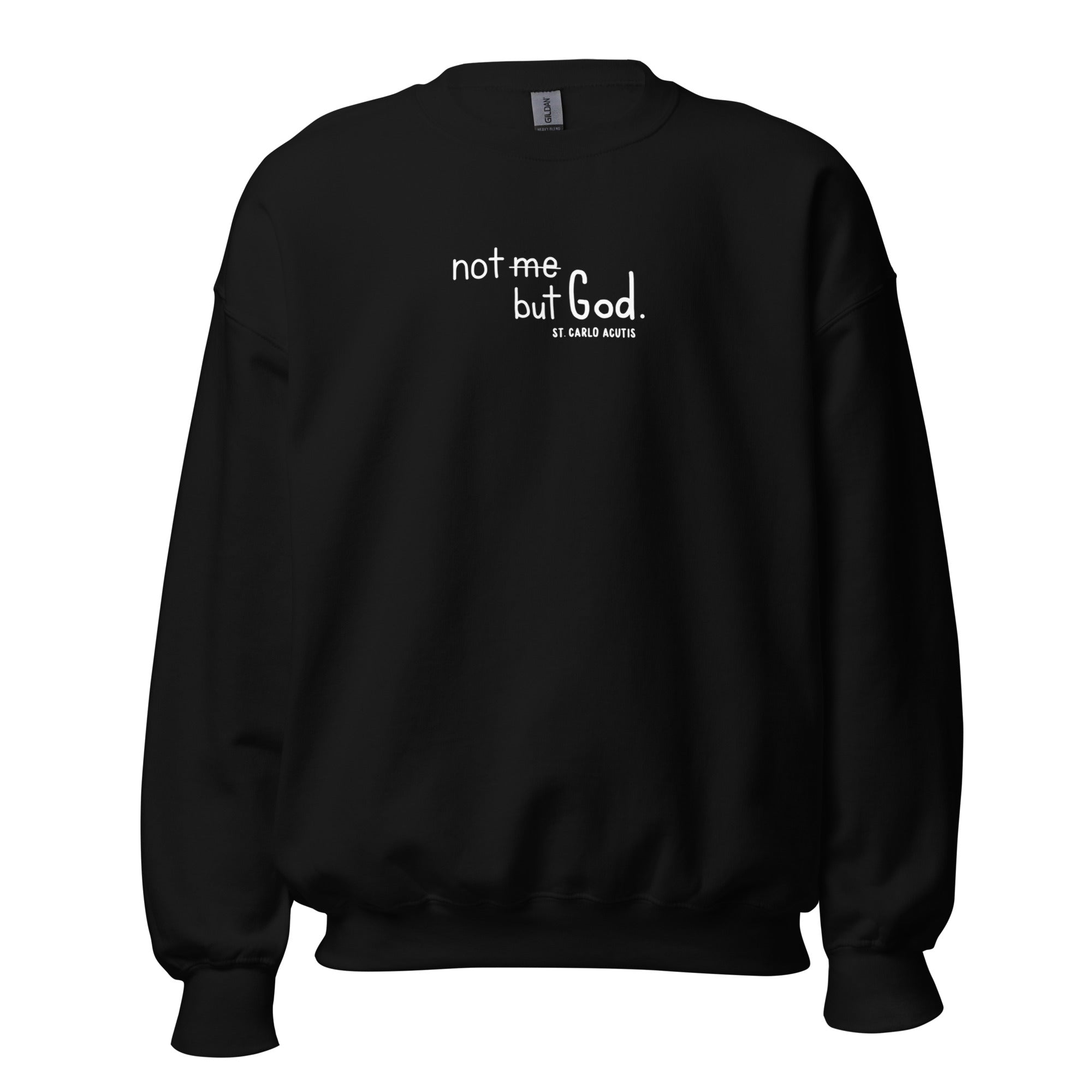 St. Carlo Acutis Black Catholic Crewneck