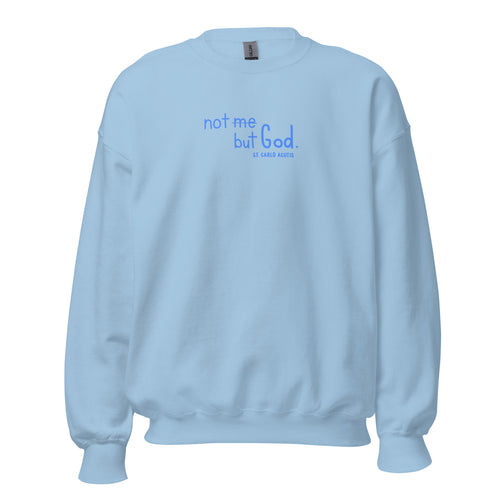 St. Carlo Acutis Light Blue Catholic Crewneck