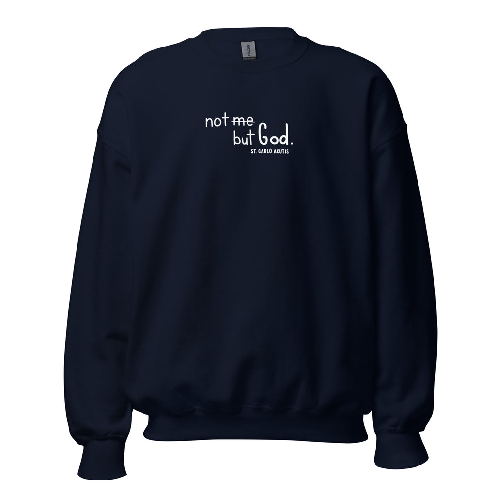 St. Carlo Acutis Navy Catholic Crewneck