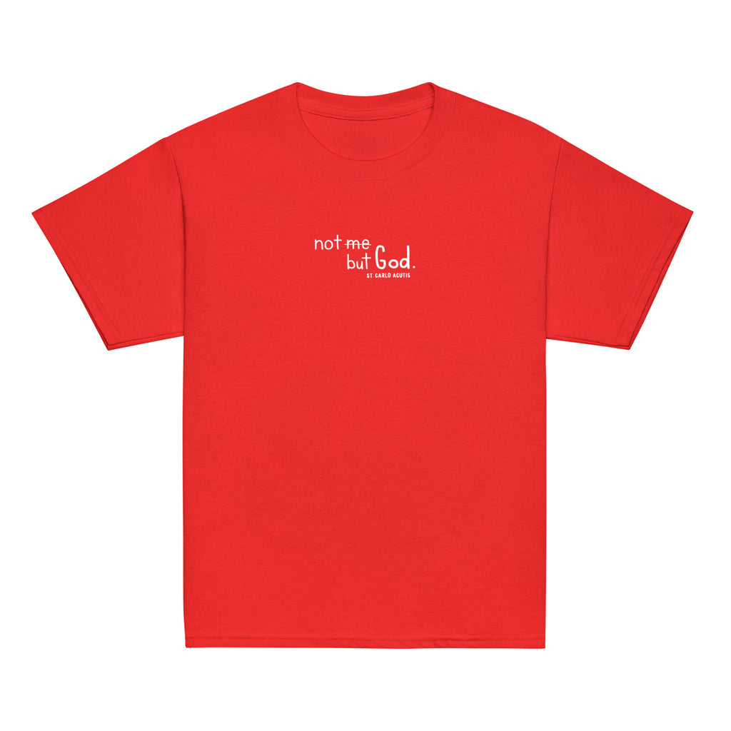 St. Carlo Acutis Red Catholic Youth T-Shirt