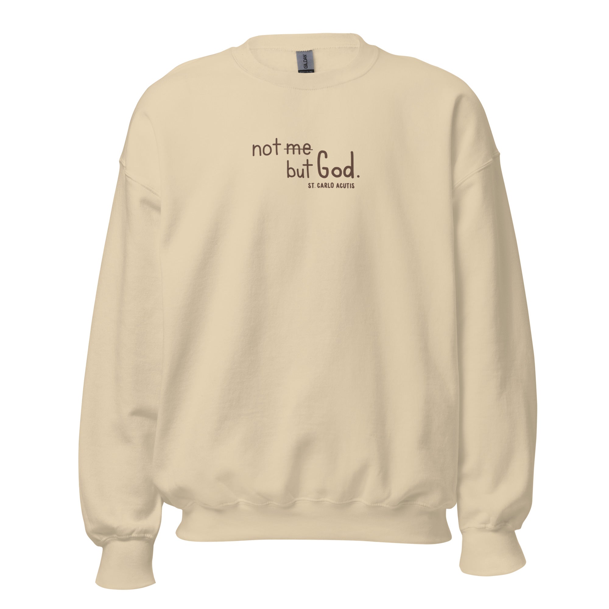 St. Carlo Acutis Sand Catholic Crewneck