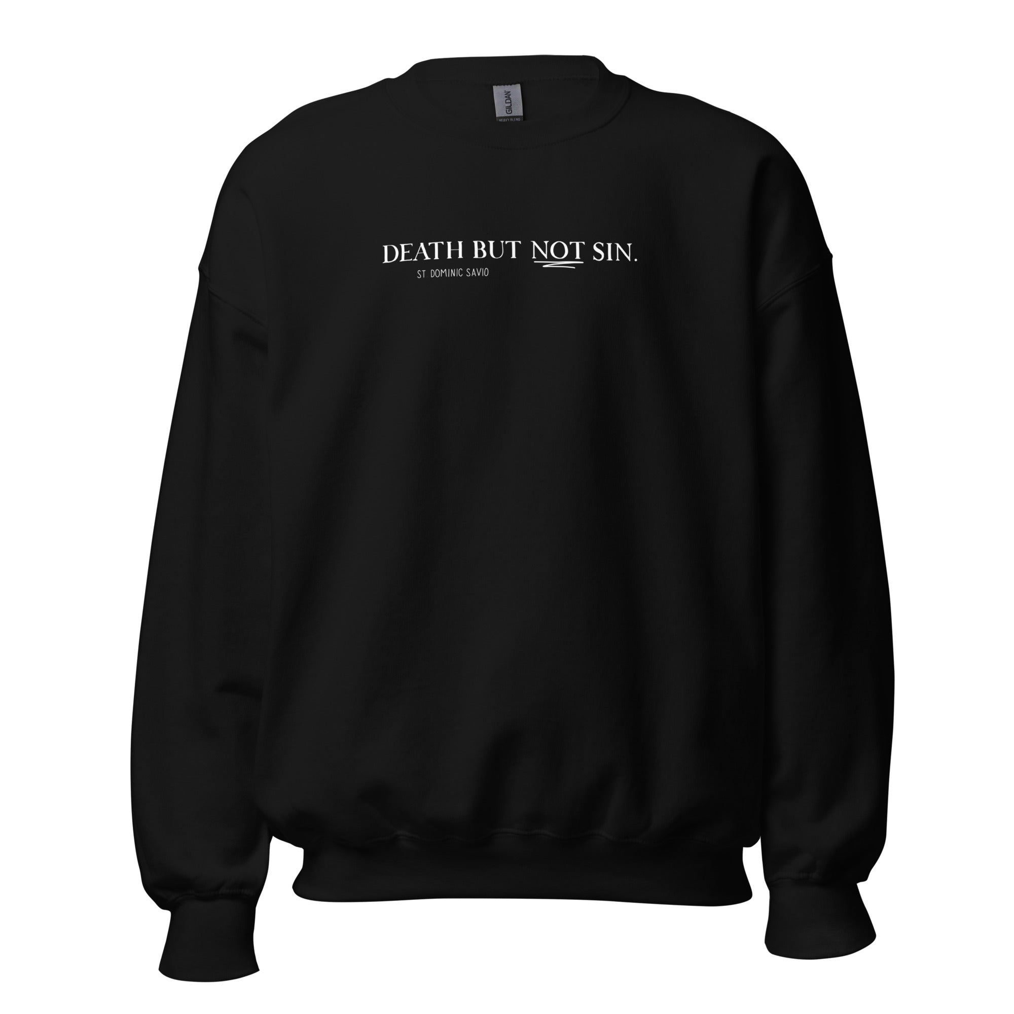 St. Dominic Savio Black Catholic Crewneck