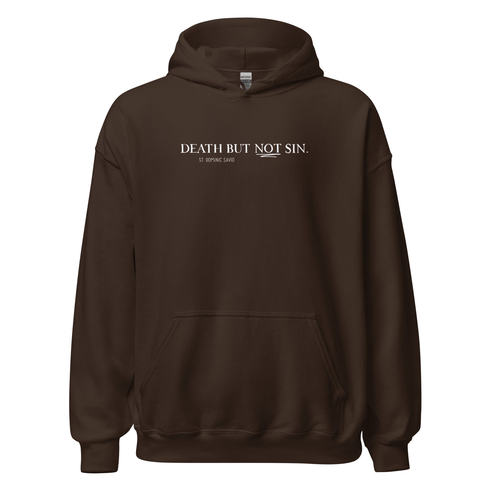 St. Dominic Savio Dark Chocolate Catholic Hoodie