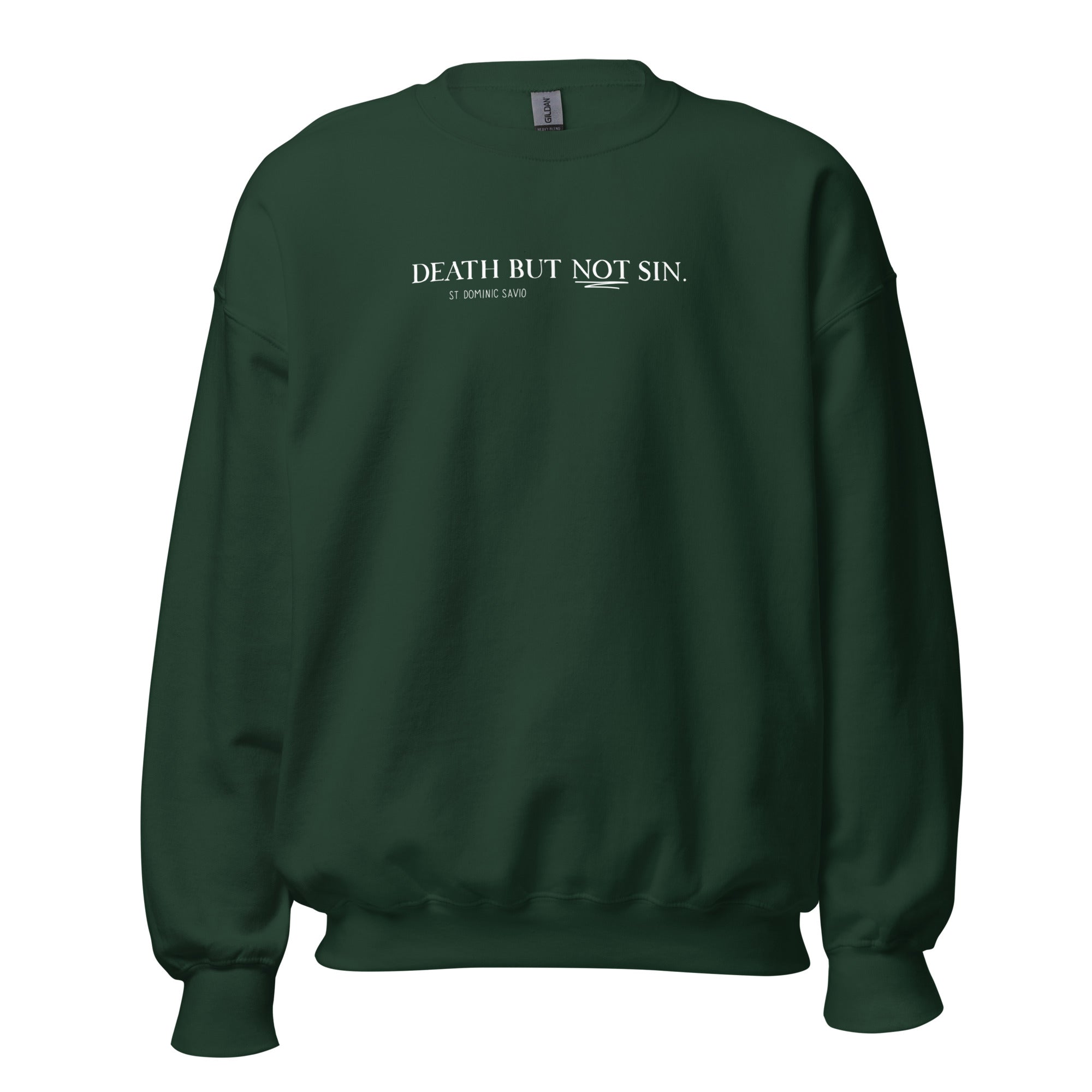 St. Dominic Savio Forest Green Catholic Crewneck
