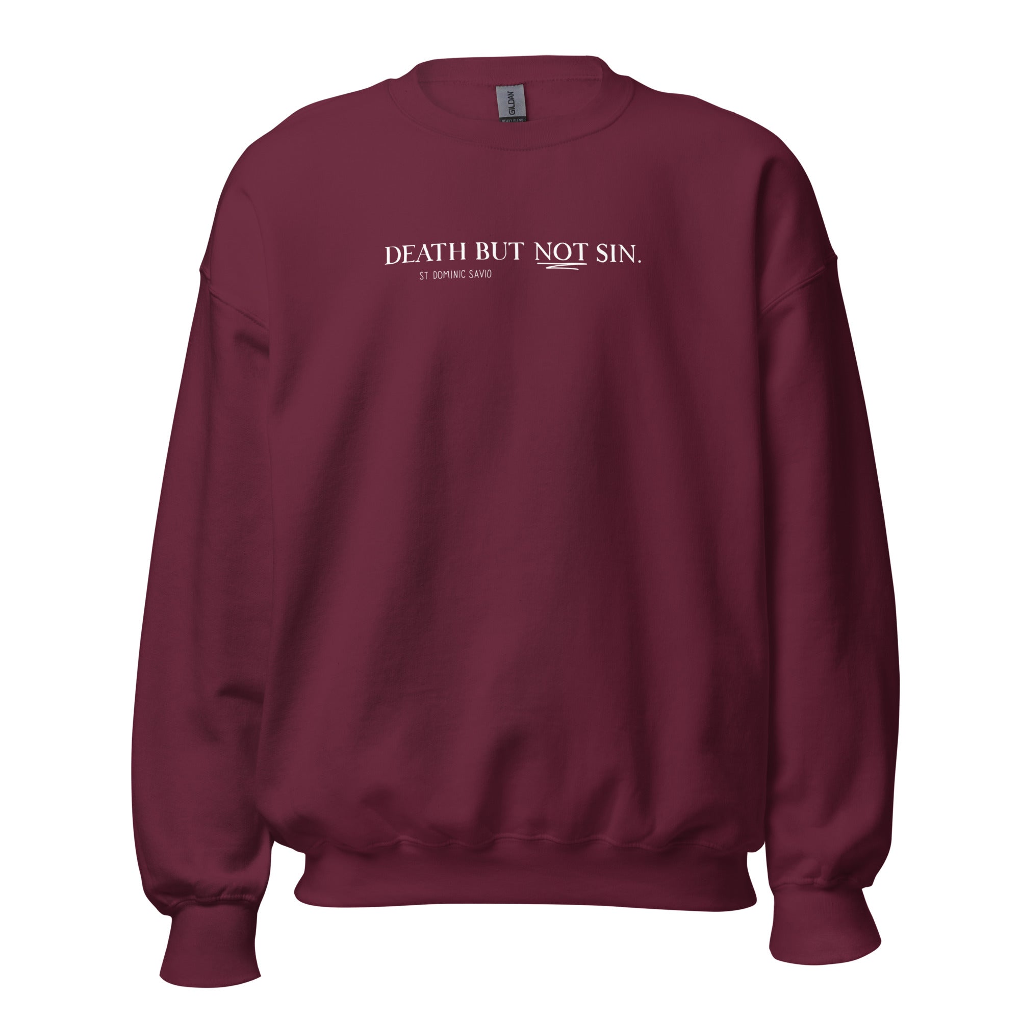St. Dominic Savio Maroon Catholic Crewneck