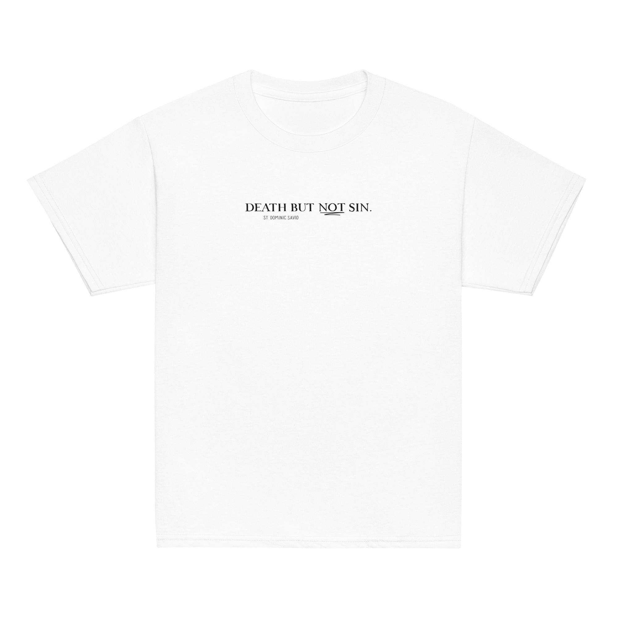 St. Dominic Savio White Catholic Youth T-Shirt