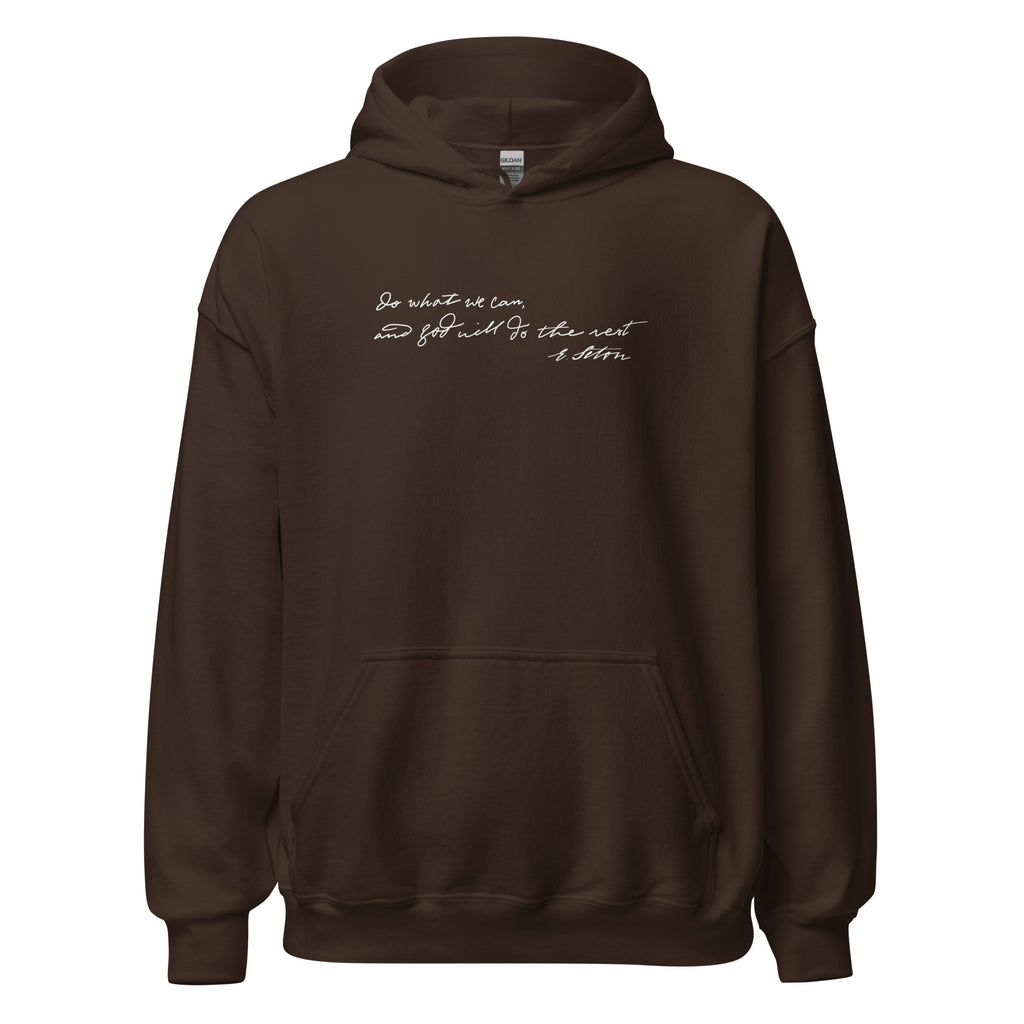 St. Elizabeth Ann Seton Dark Chocolate Catholic Hoodie