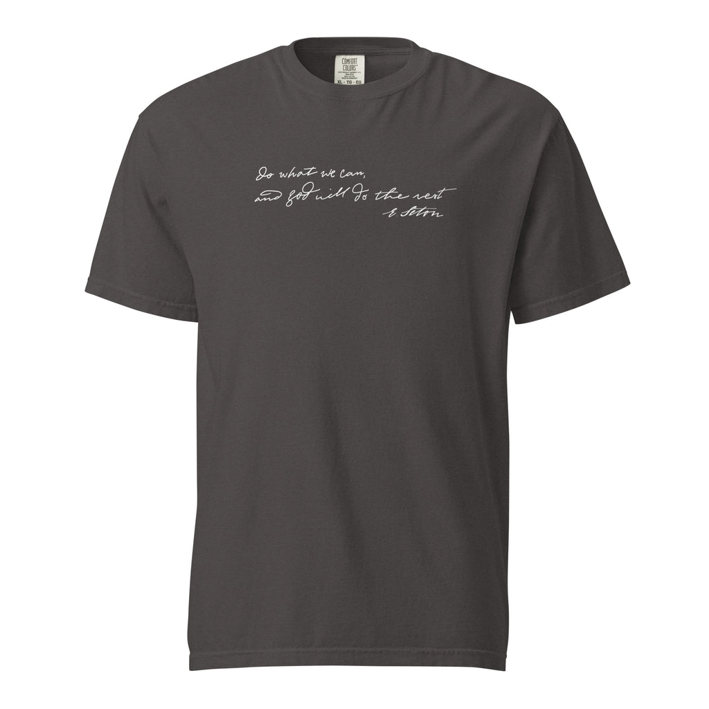 St. Elizabeth Ann Seton Graphite Catholic T-Shirt