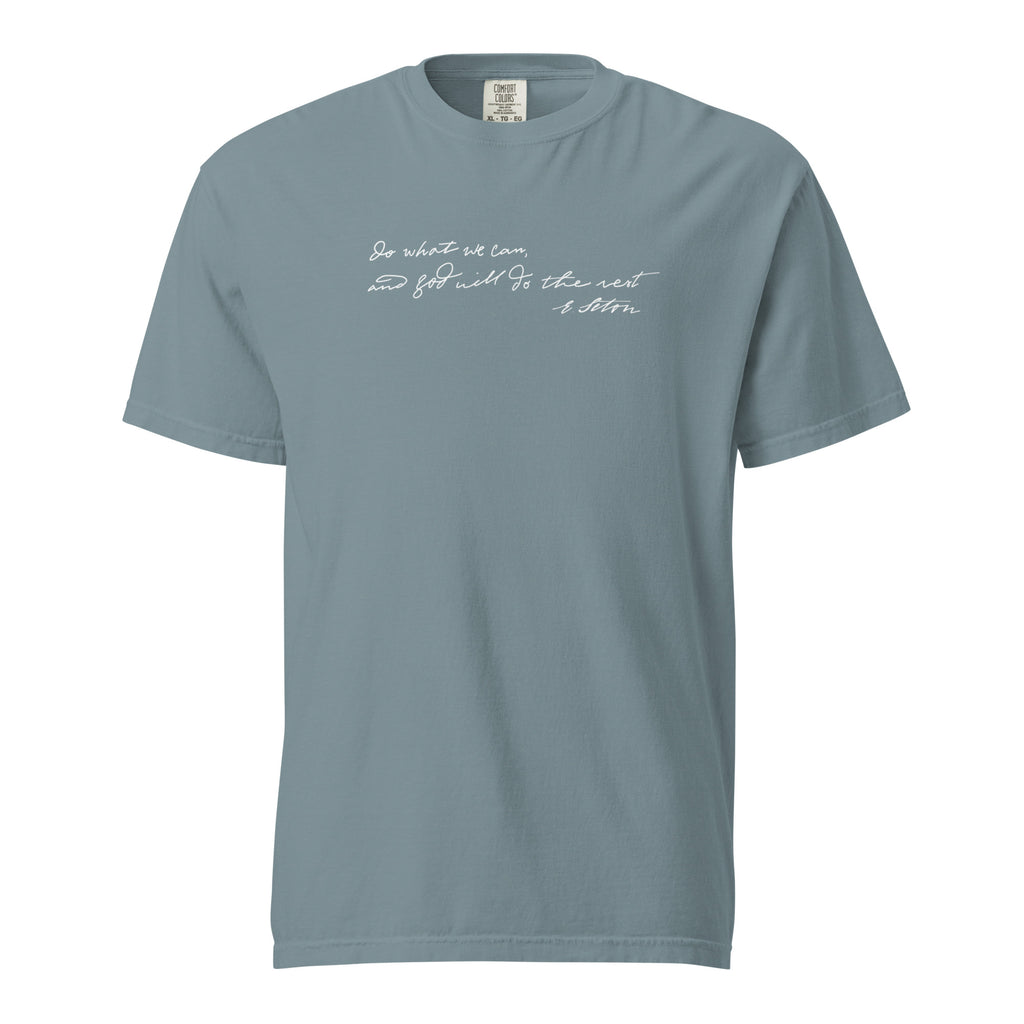 St. Elizabeth Ann Seton Ice Blue Catholic T-Shirt