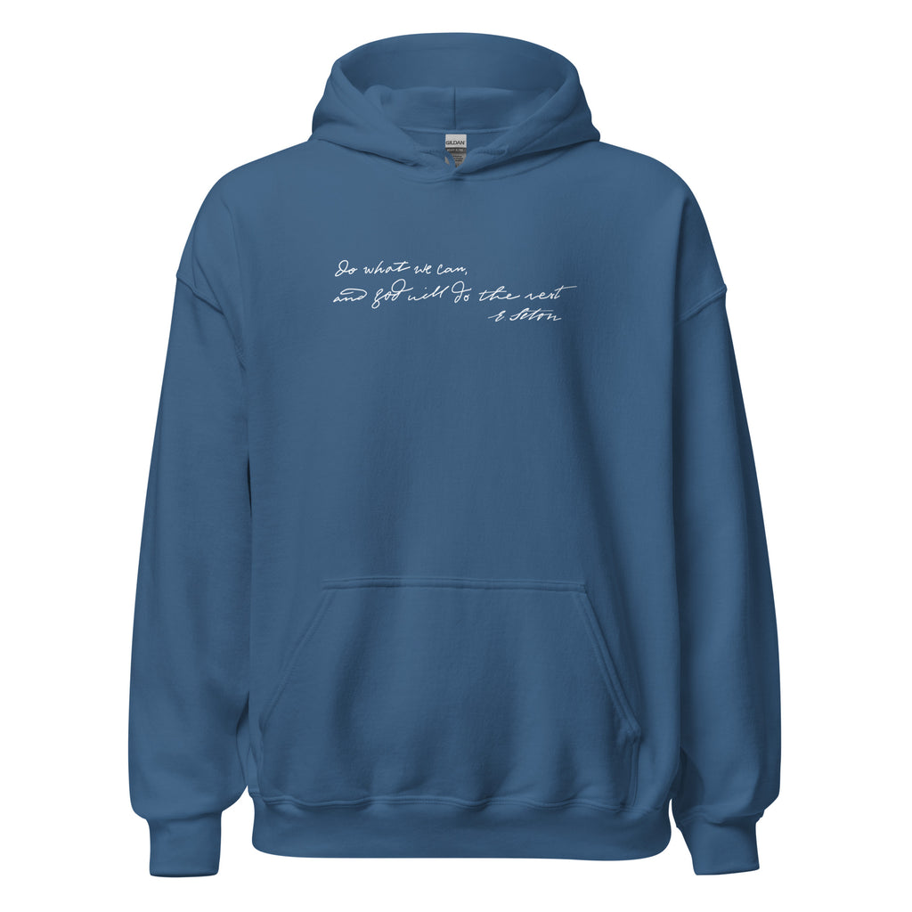 St. Elizabeth Ann Seton Indigo Blue Catholic Hoodie