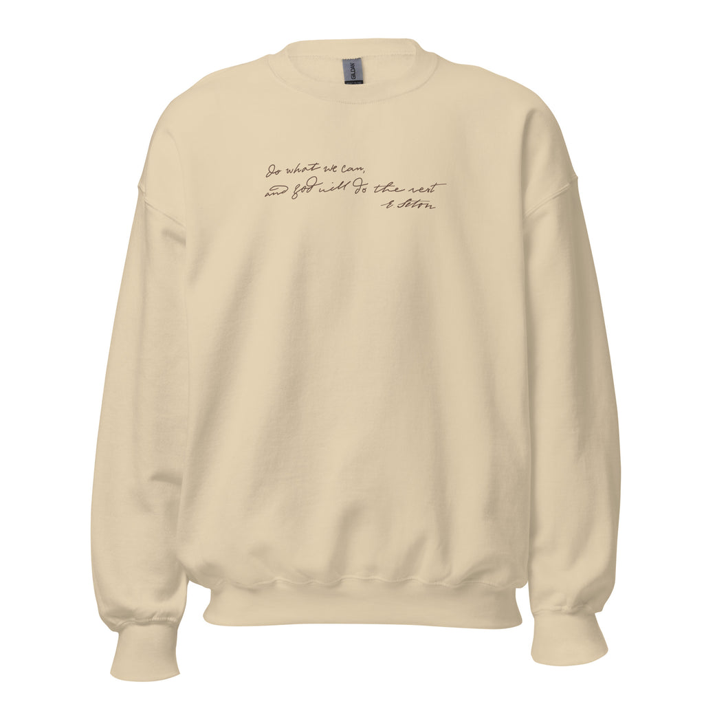 St. Elizabeth Ann Seton Sand Catholic Crewneck