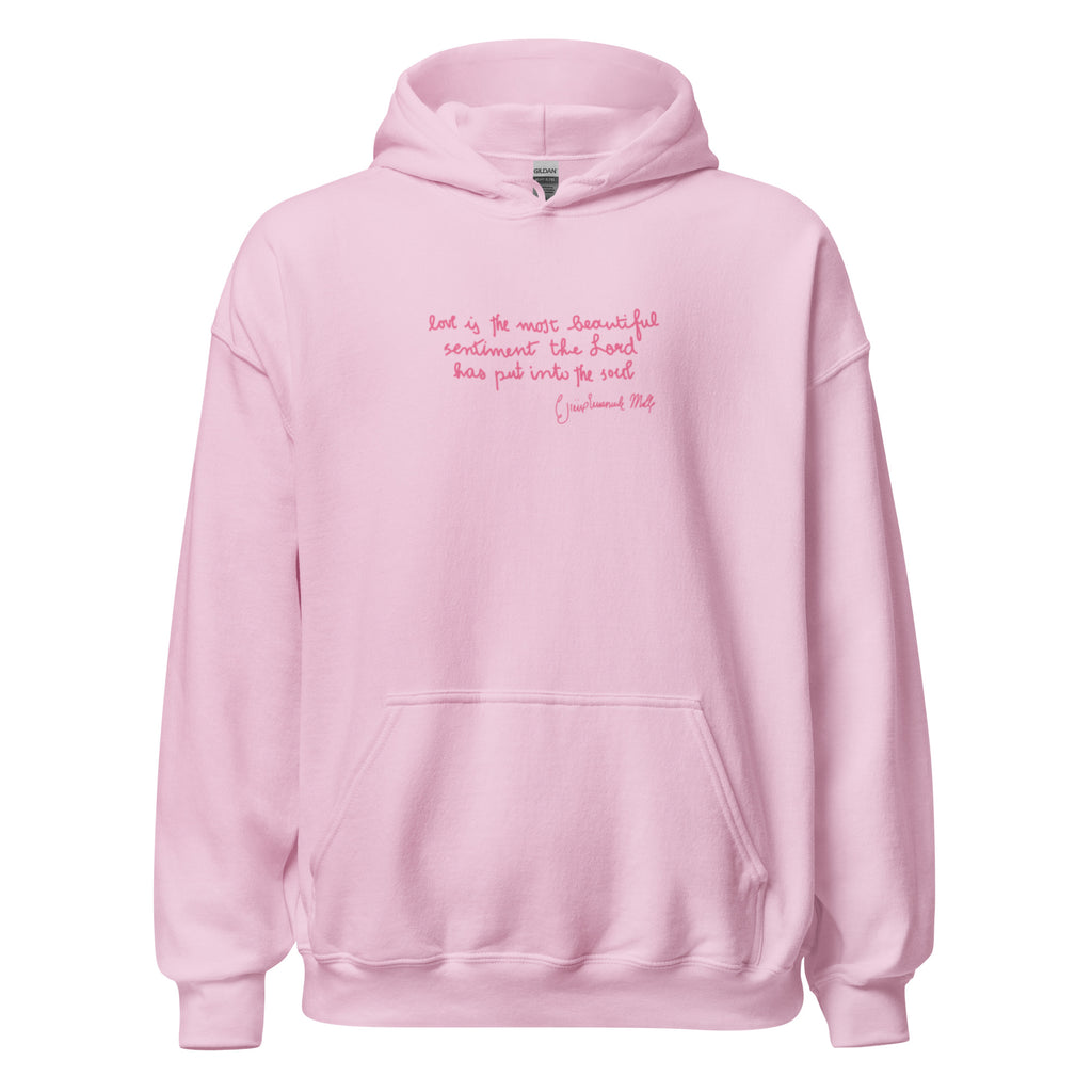 St. Gianna Molla Light Pink Catholic Hoodie