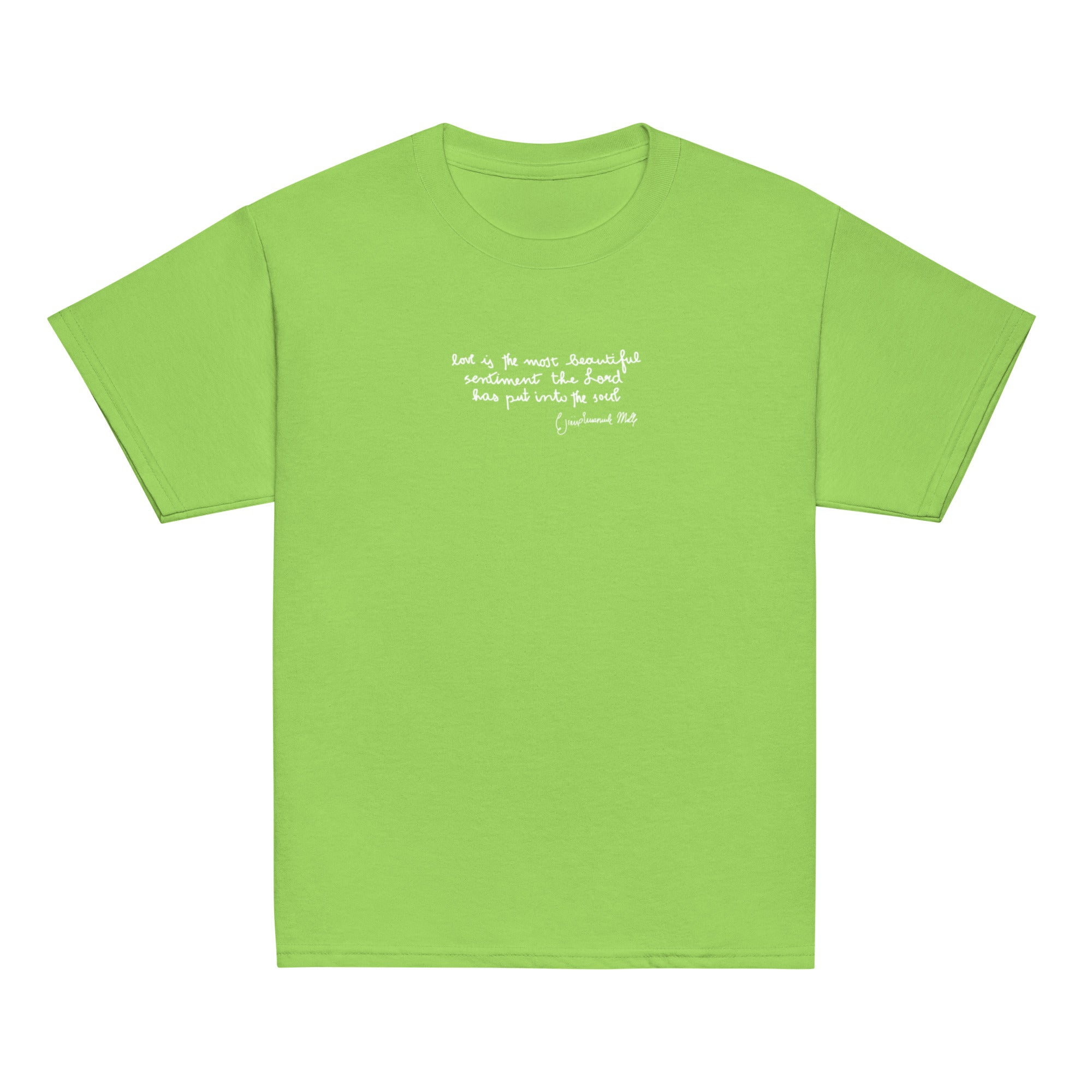 St. Gianna Molla Lime Catholic Youth T-Shirt