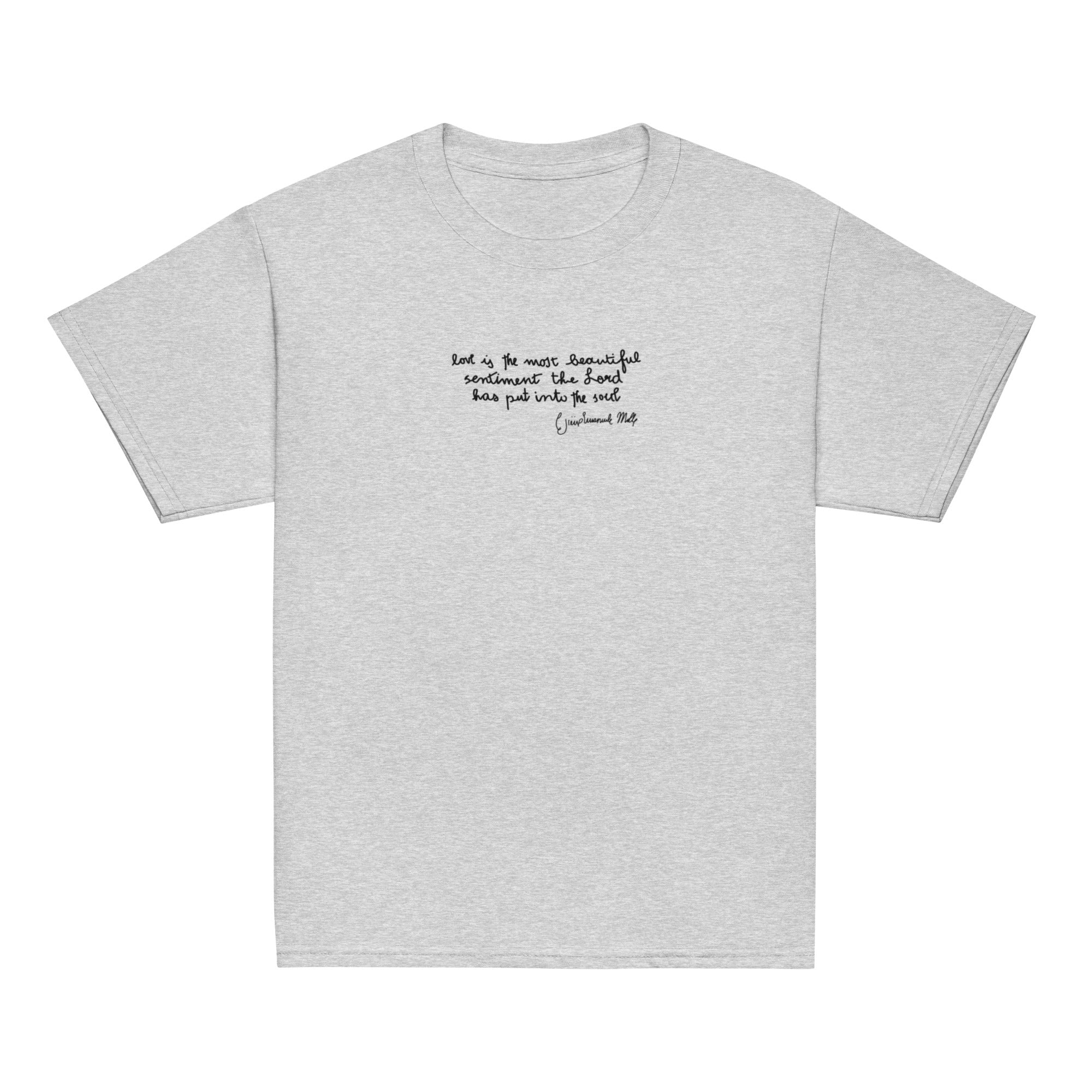 St. Gianna Molla Sport Grey Catholic Youth T-Shirt