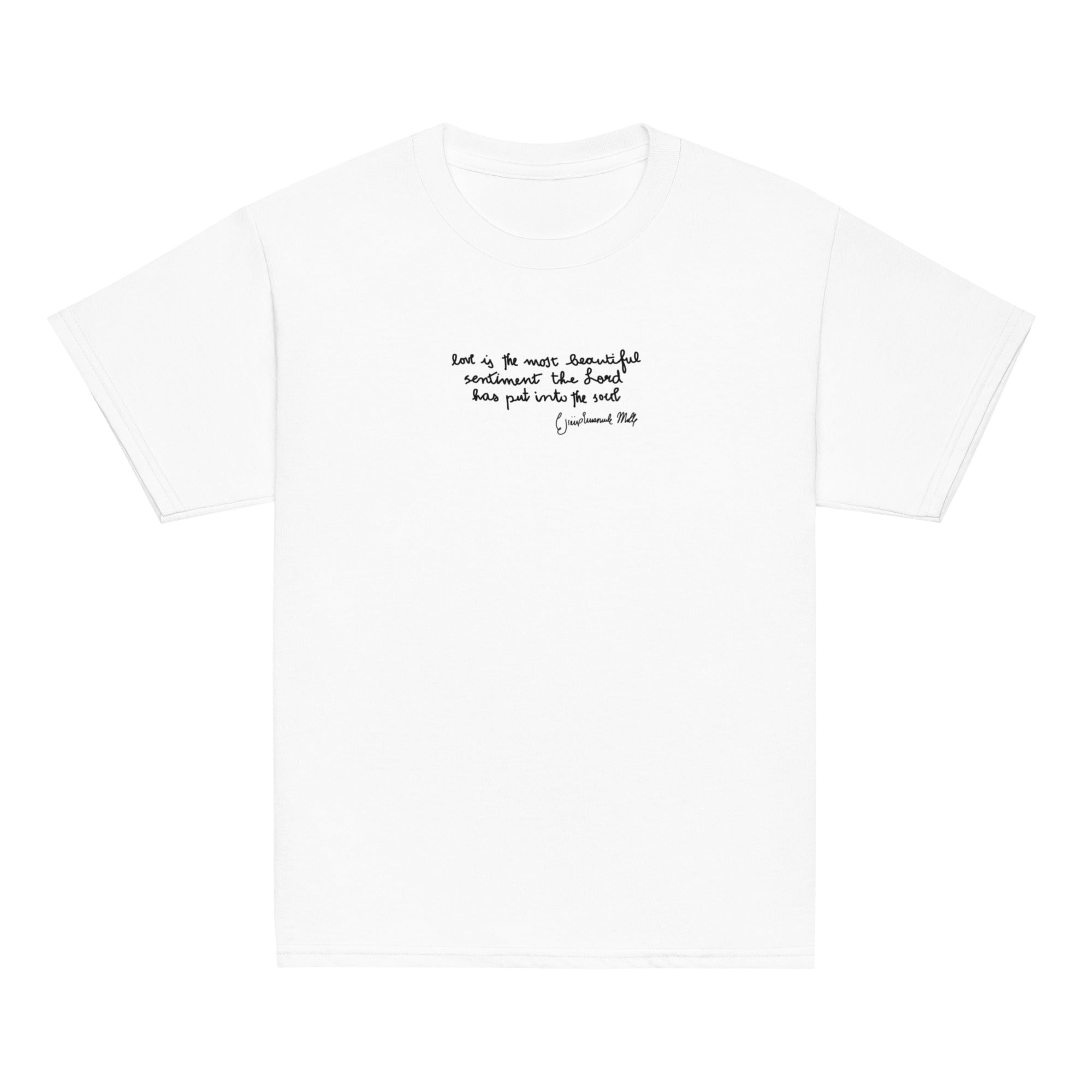 St. Gianna Molla White Catholic Youth T-Shirt