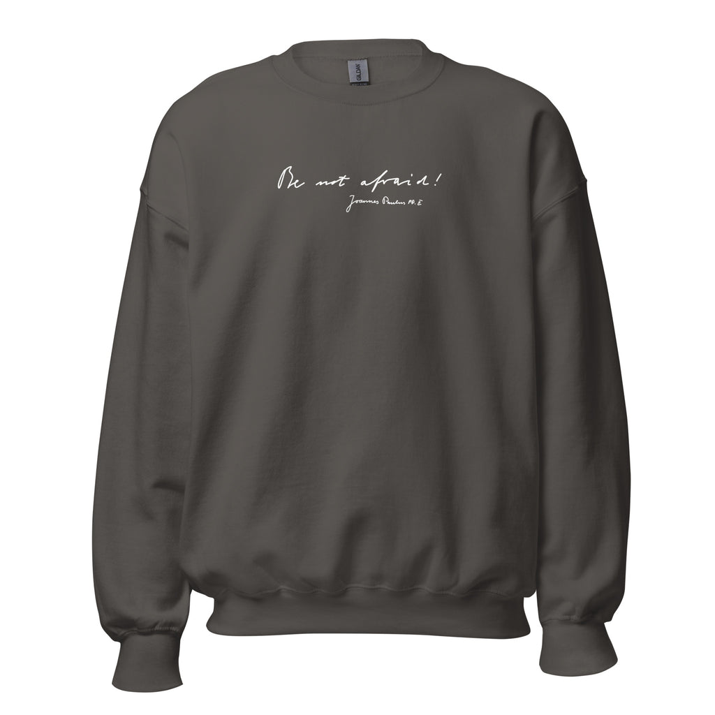 St. John Paul II Charcoal Catholic Crewneck
