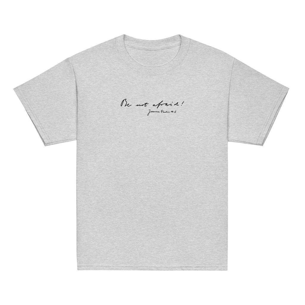 St. John Paul II Grey Catholic Youth T-Shirt