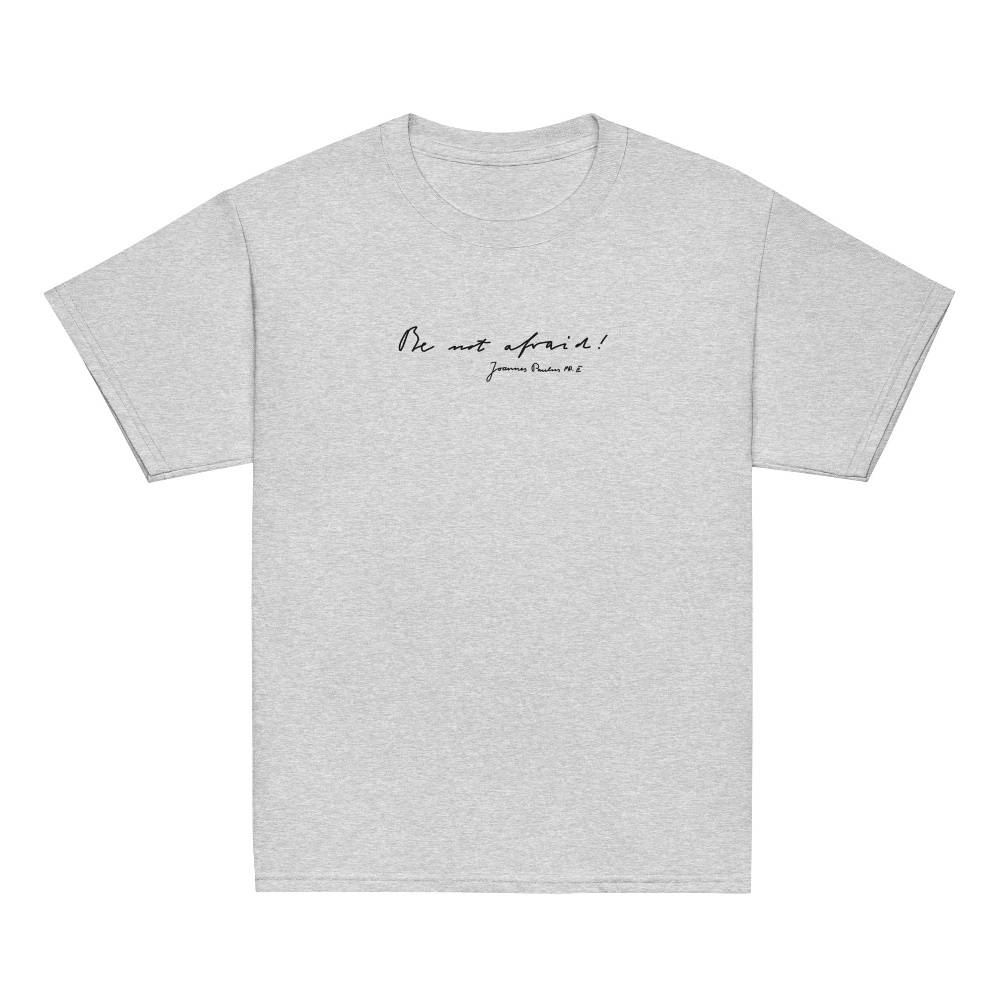 St. John Paul II Grey Catholic Youth T-Shirt