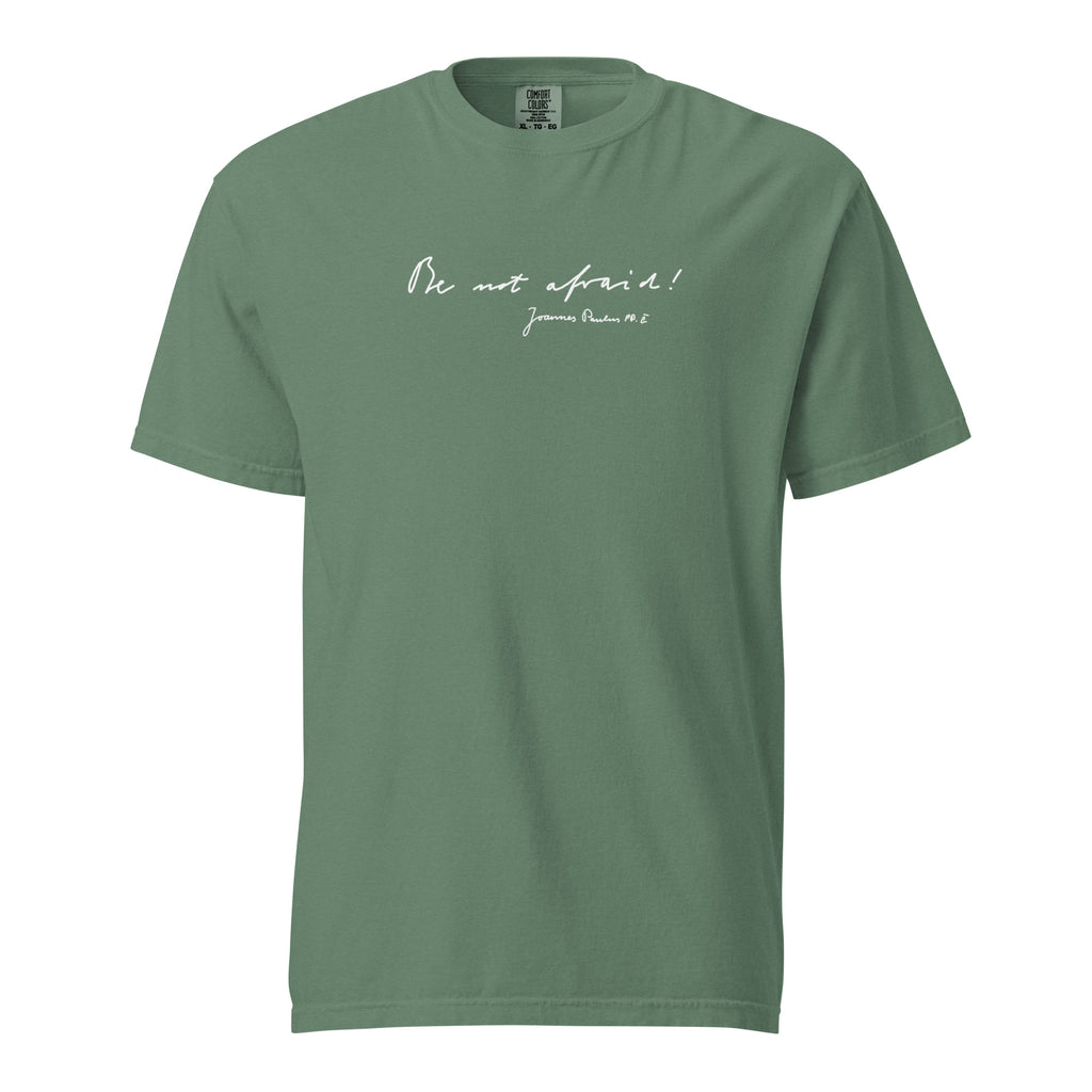 St. John Paul II Light Green Catholic T-Shirt