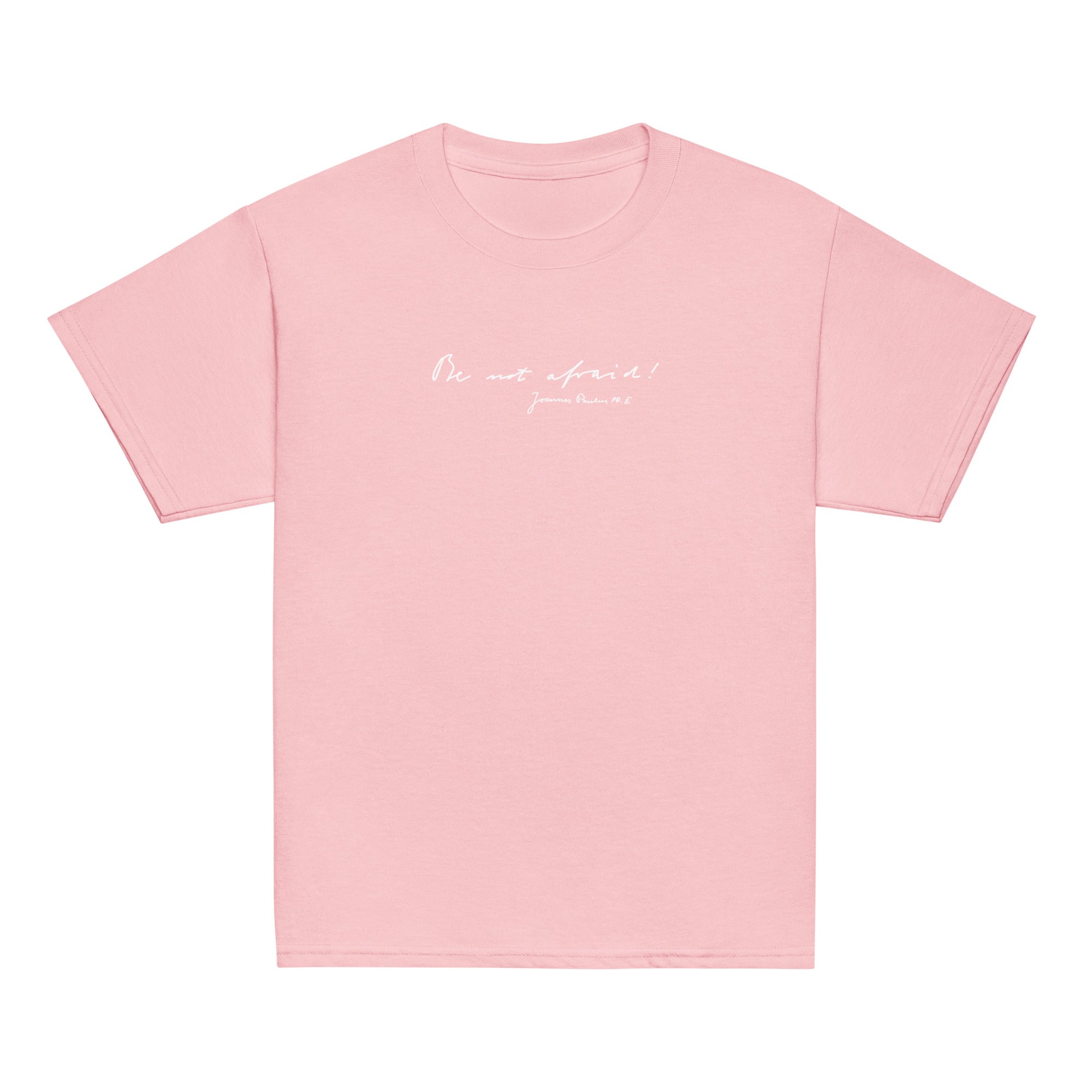 St. John Paul II Light Pink Catholic Youth T-Shirt