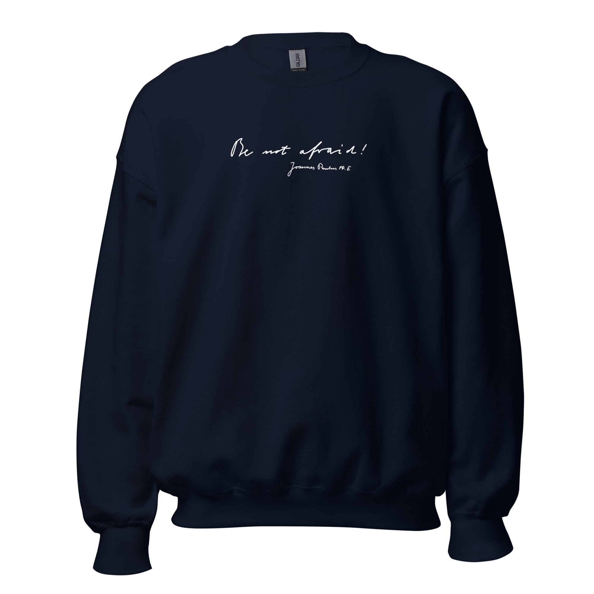 St. John Paul II Navy Catholic Crewneck