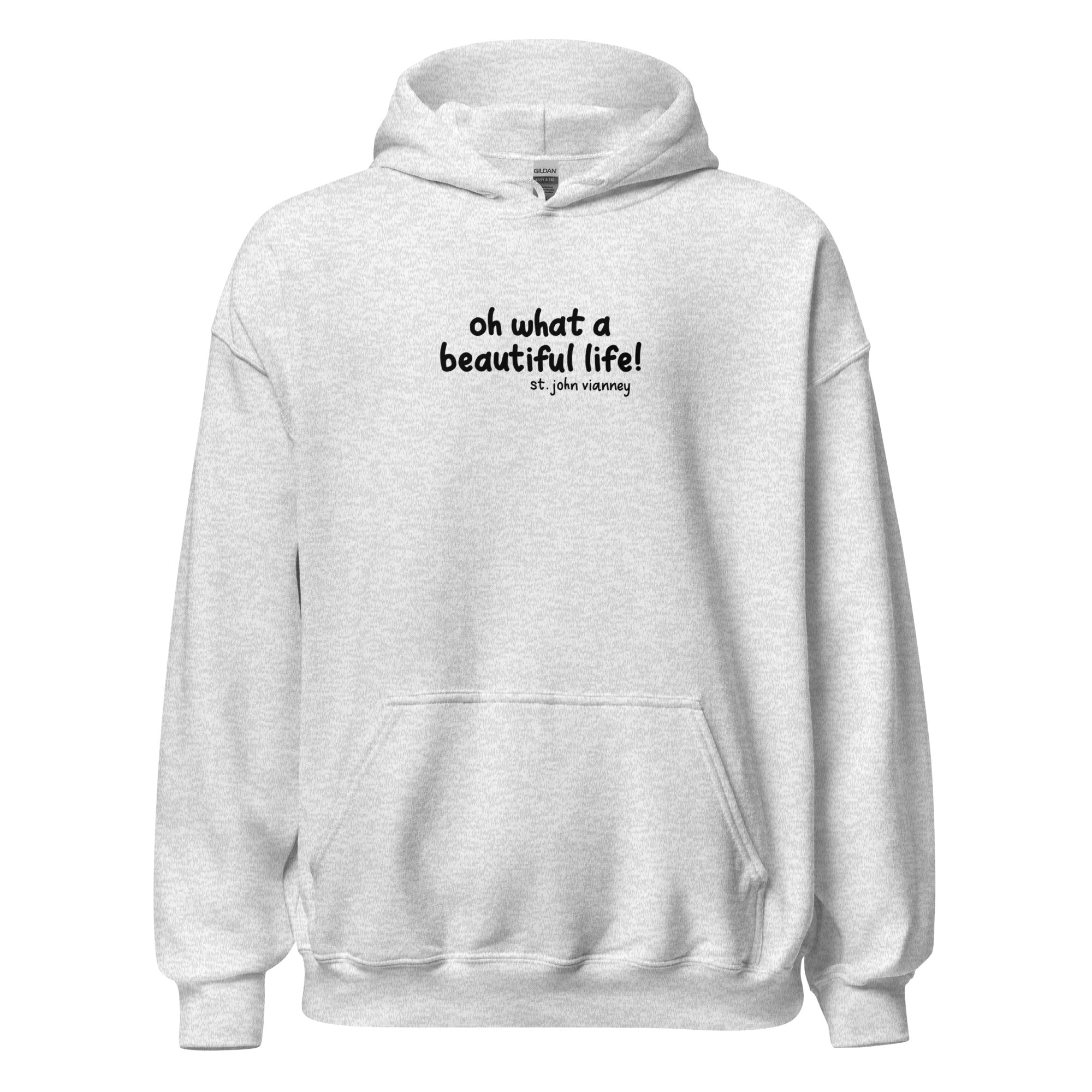 St. John Vianney Ash Catholic Hoodie
