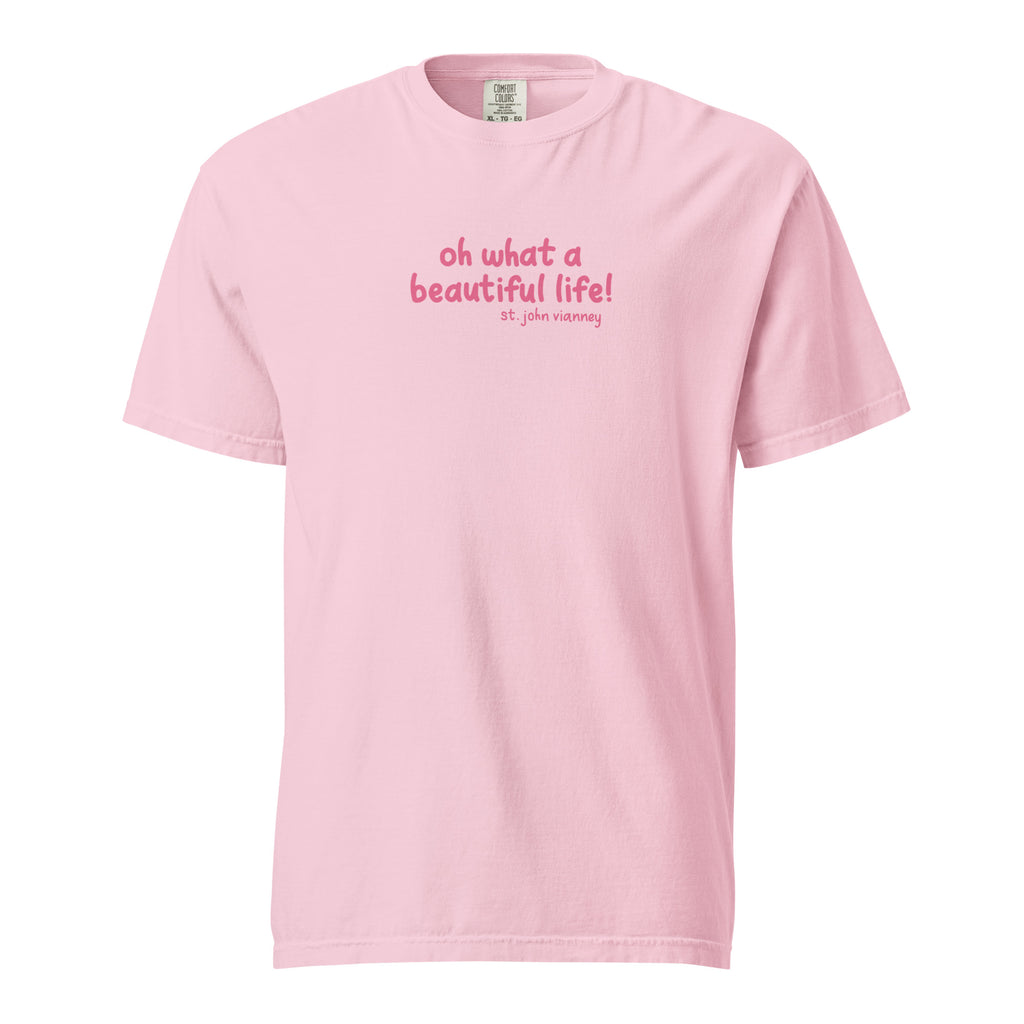 St. John Vianney Blossom Catholic T-Shirt