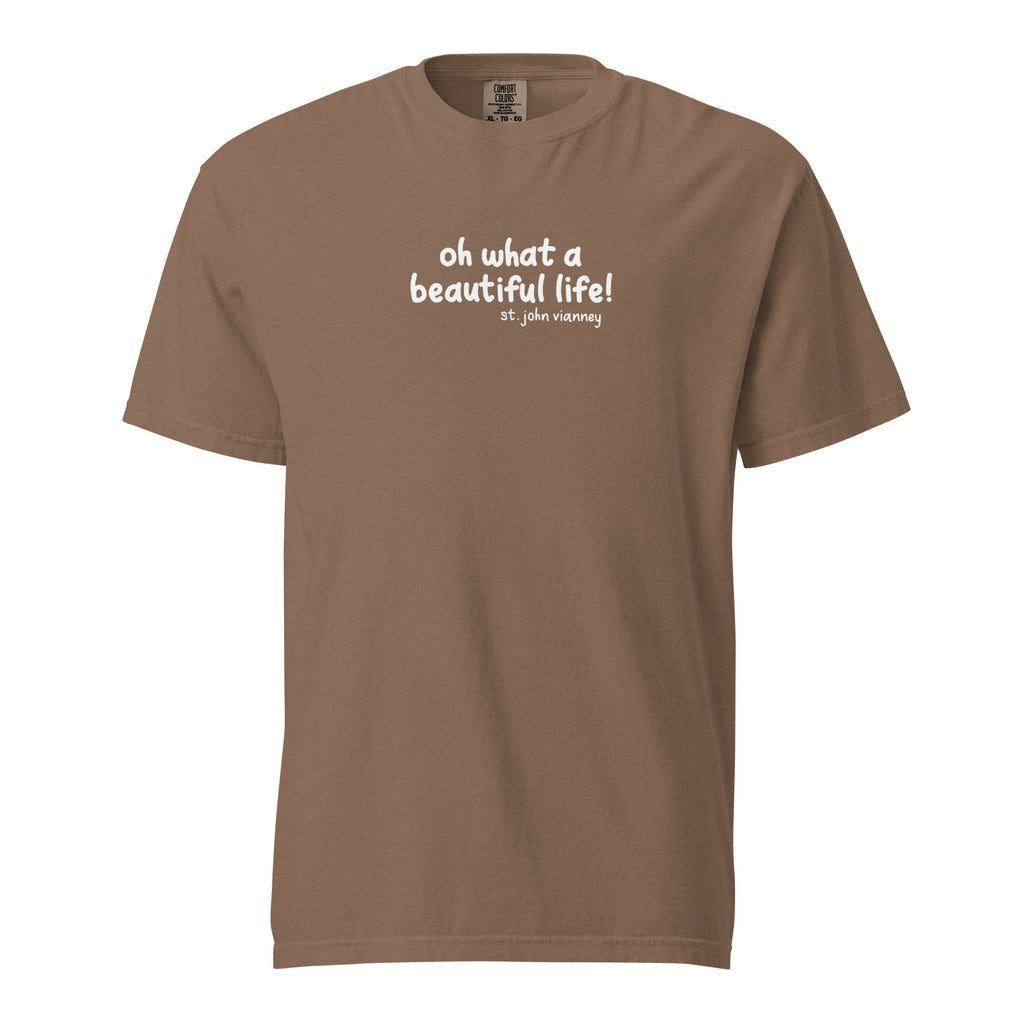 St. John Vianney Espresso Catholic T-Shirt