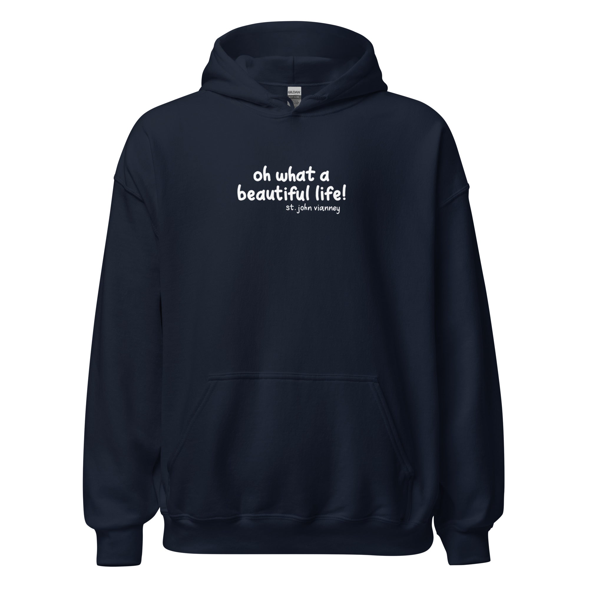 St. John Vianney Navy Catholic Hoodie