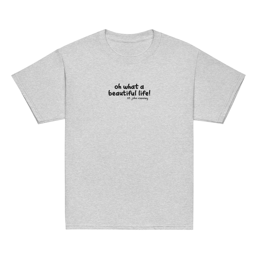 St. John Vianney Sport Grey Catholic Youth T-Shirt