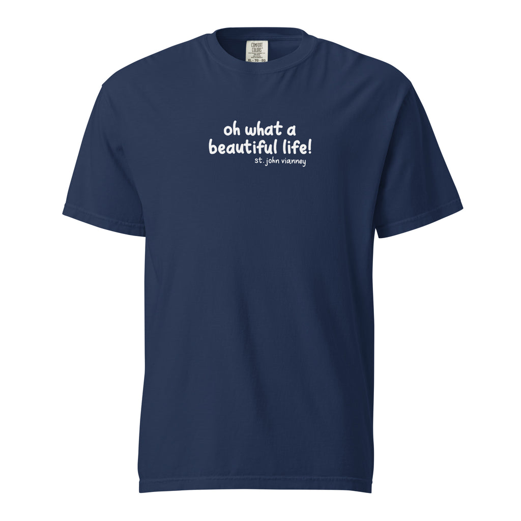 St. John Vianney True Navy Catholic T-Shirt