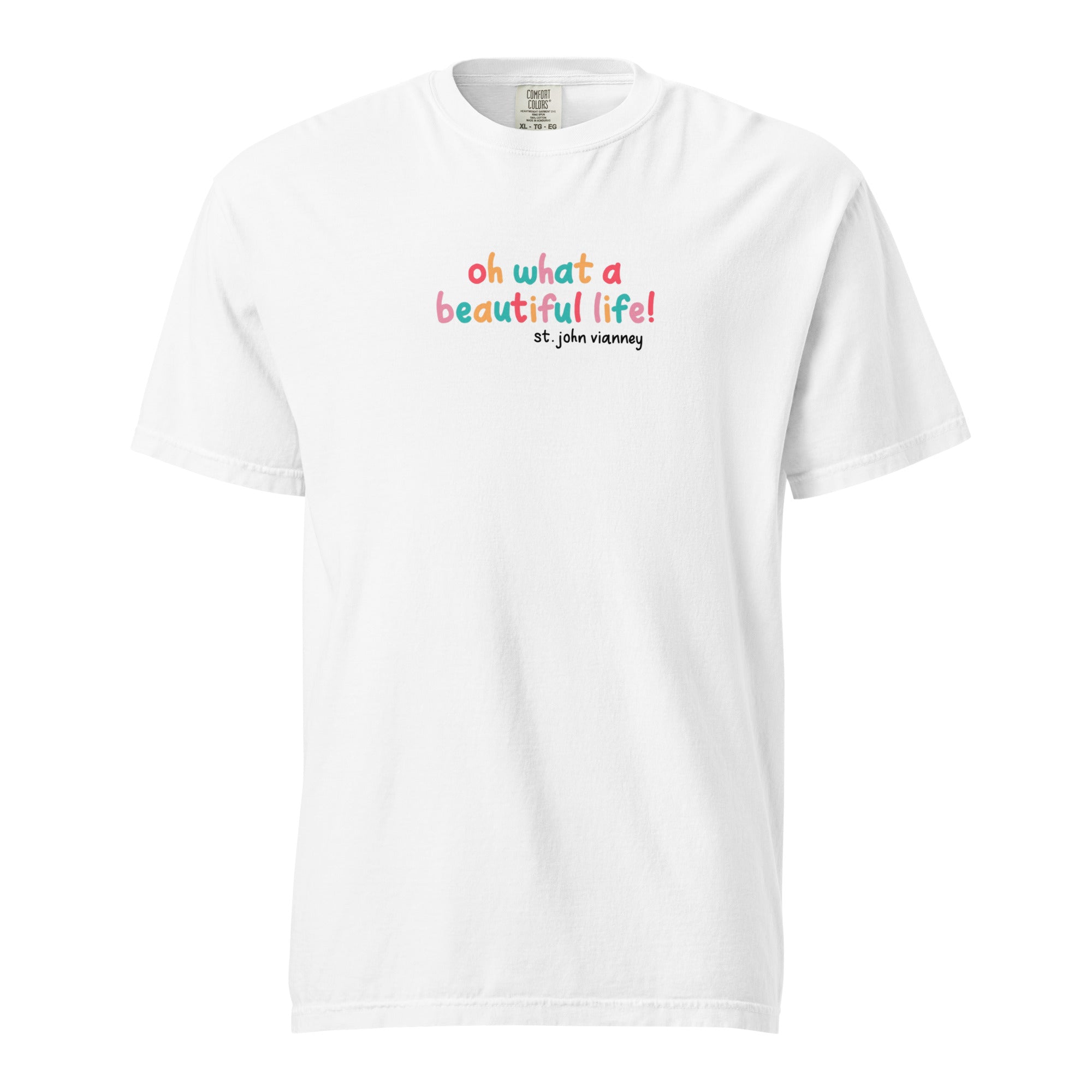 St. John Vianney White Catholic T-Shirt