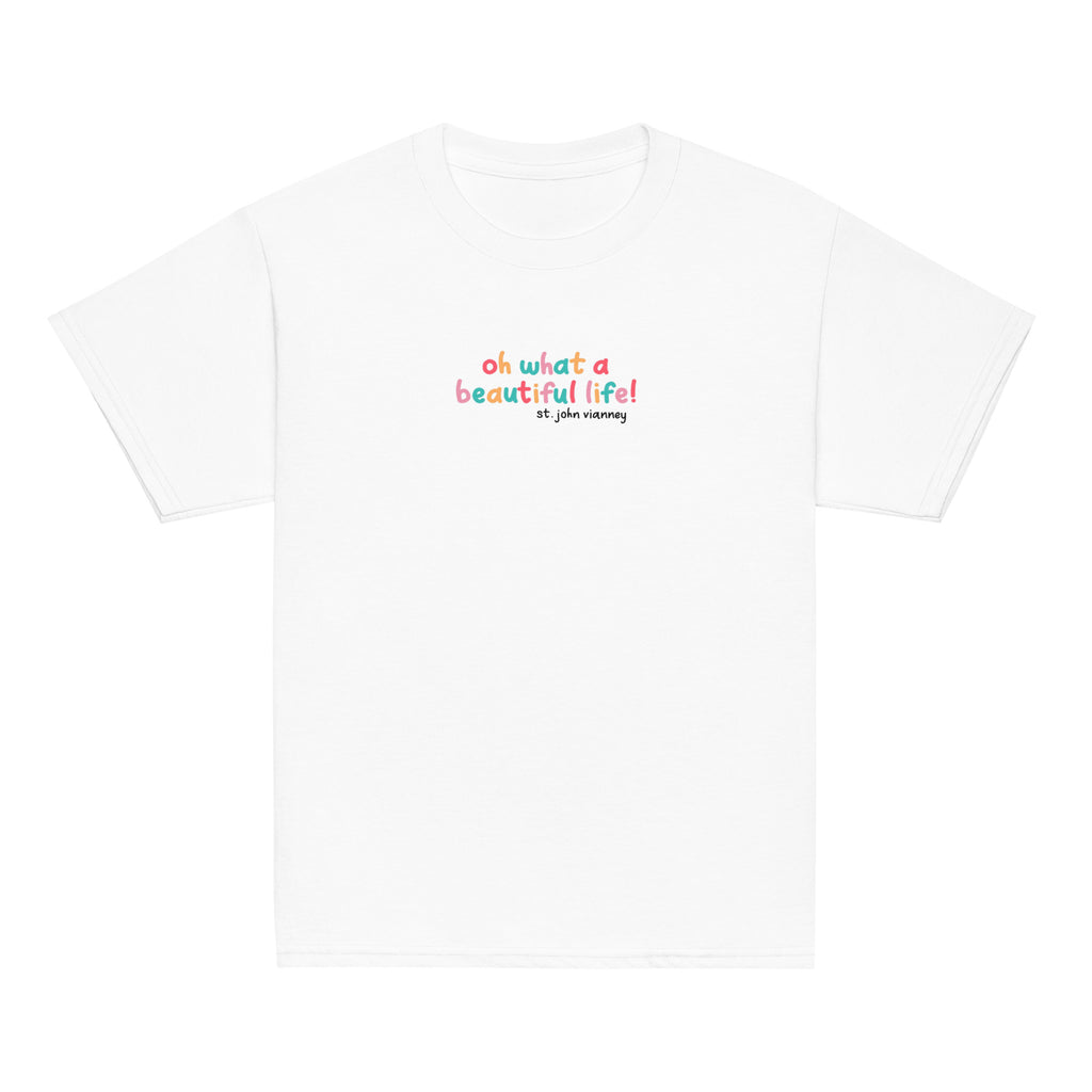 St. John Vianney White Catholic Youth T-Shirt