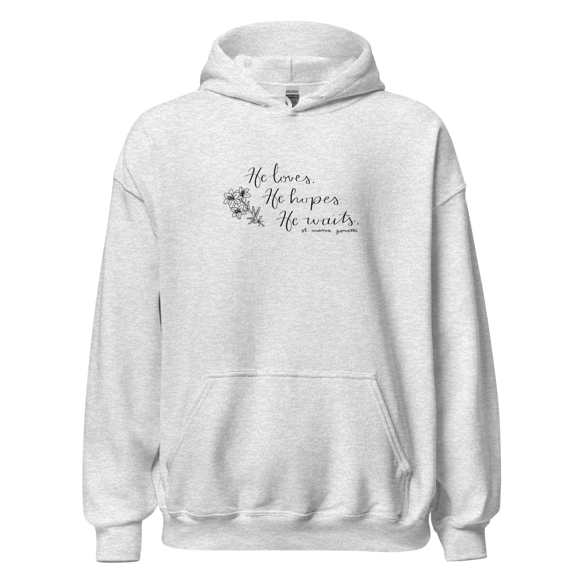 St. Maria Goretti Ash Catholic Hoodie