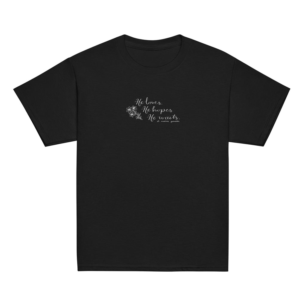 St. Maria Goretti Black Catholic Youth T-Shirt