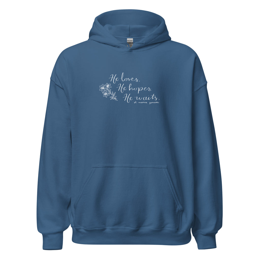St. Maria Goretti Indigo Blue Catholic Hoodie