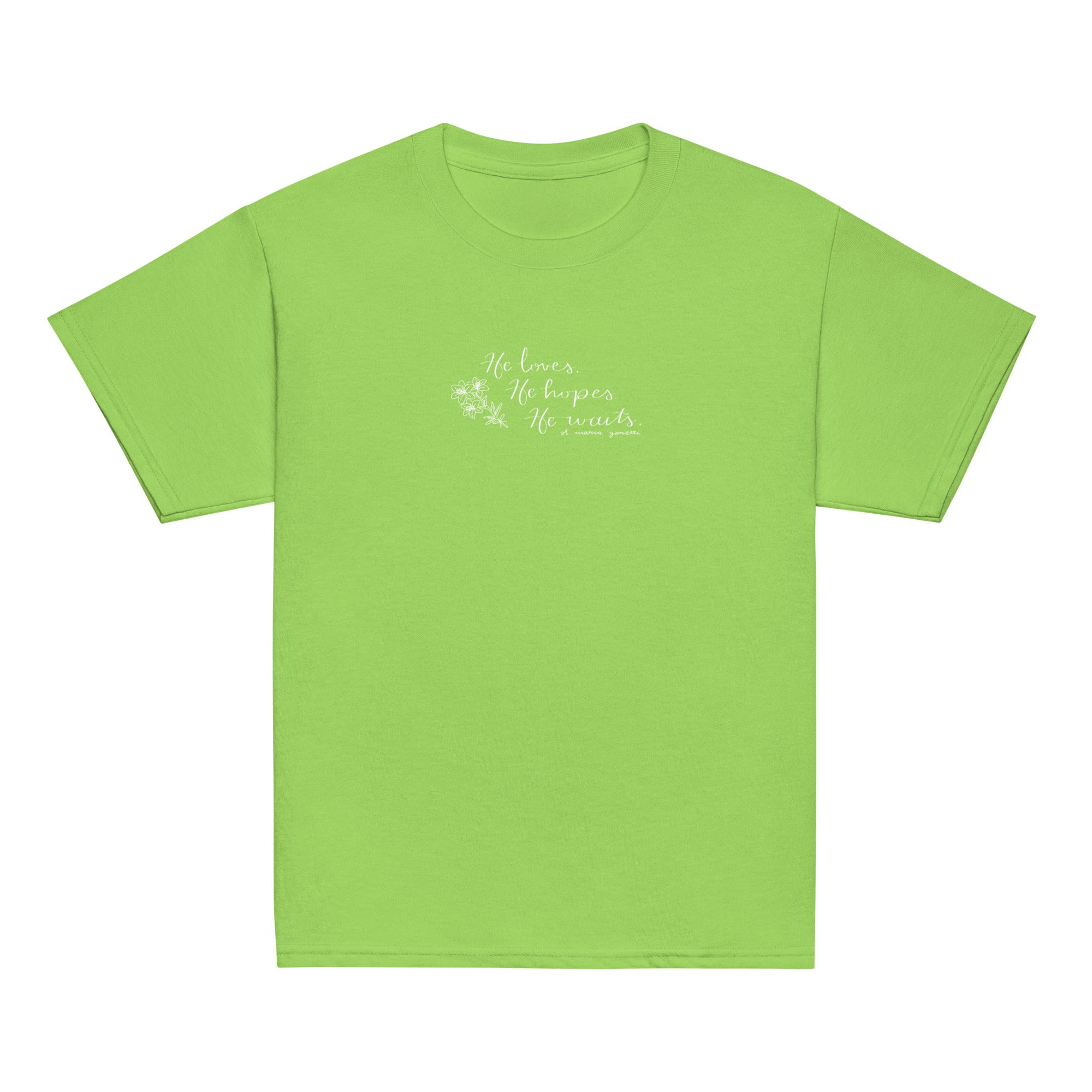 St. Maria Goretti Lime Catholic Youth T-Shirt