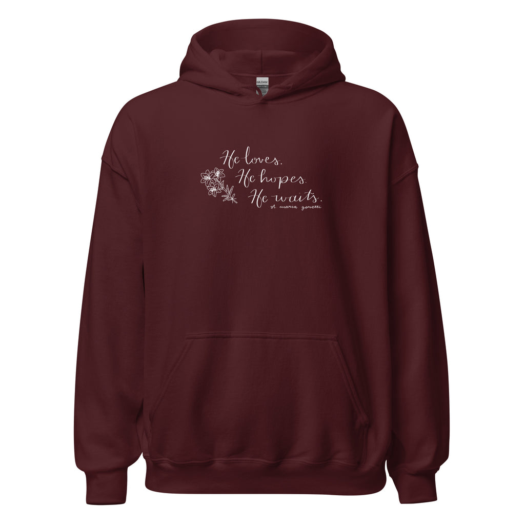 St. Maria Goretti Maroon Catholic Hoodie