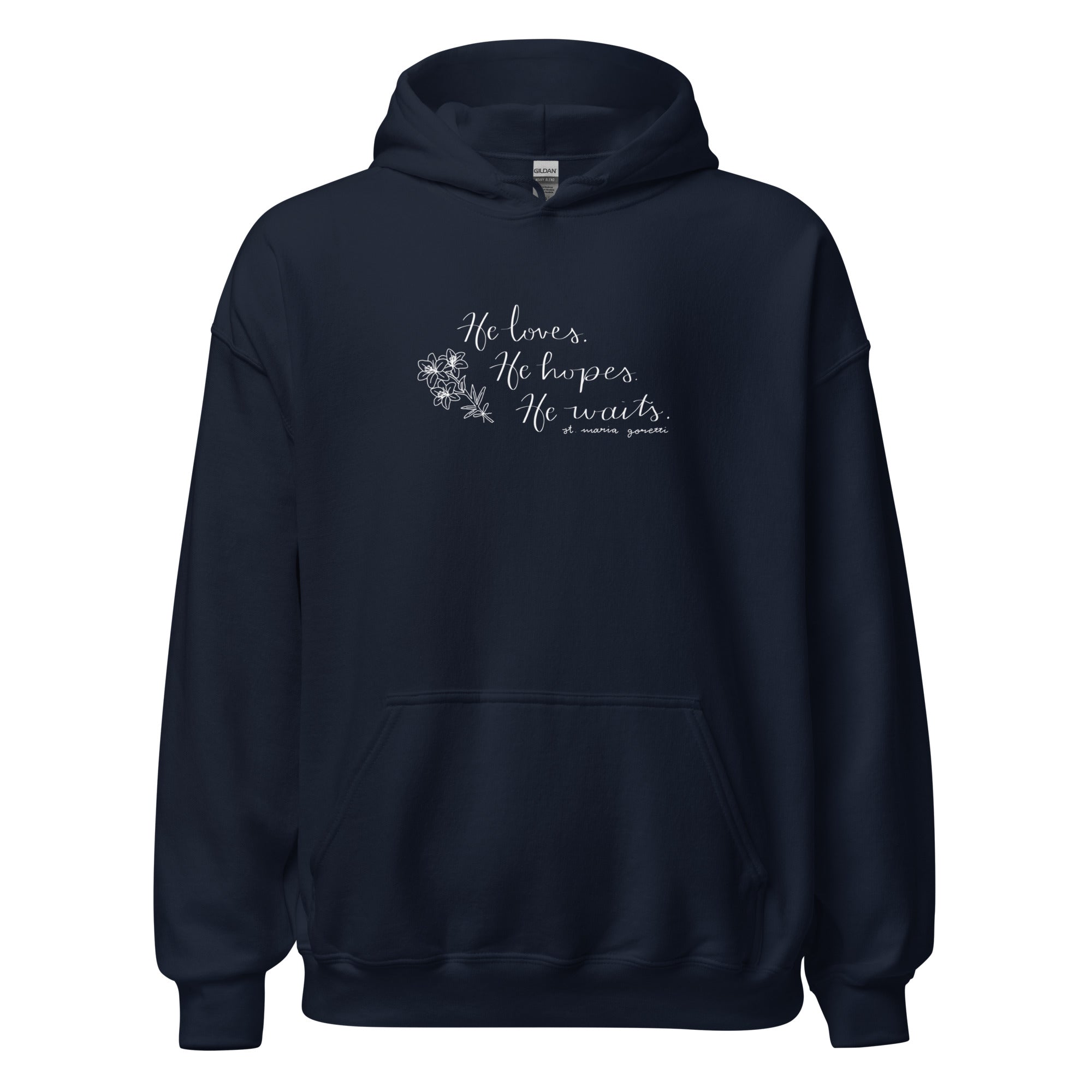 St. Maria Goretti Navy Catholic Hoodie