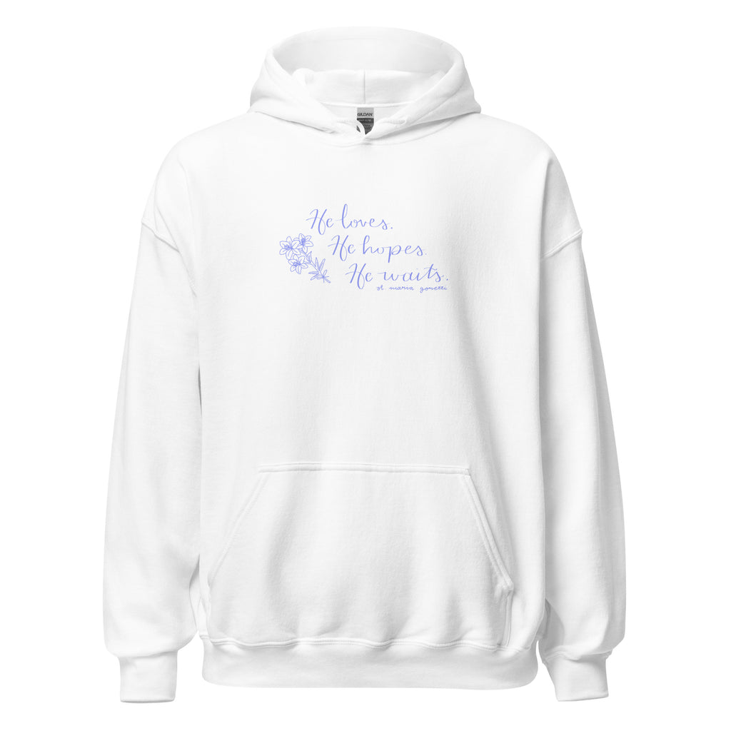 St. Maria Goretti White Catholic Hoodie