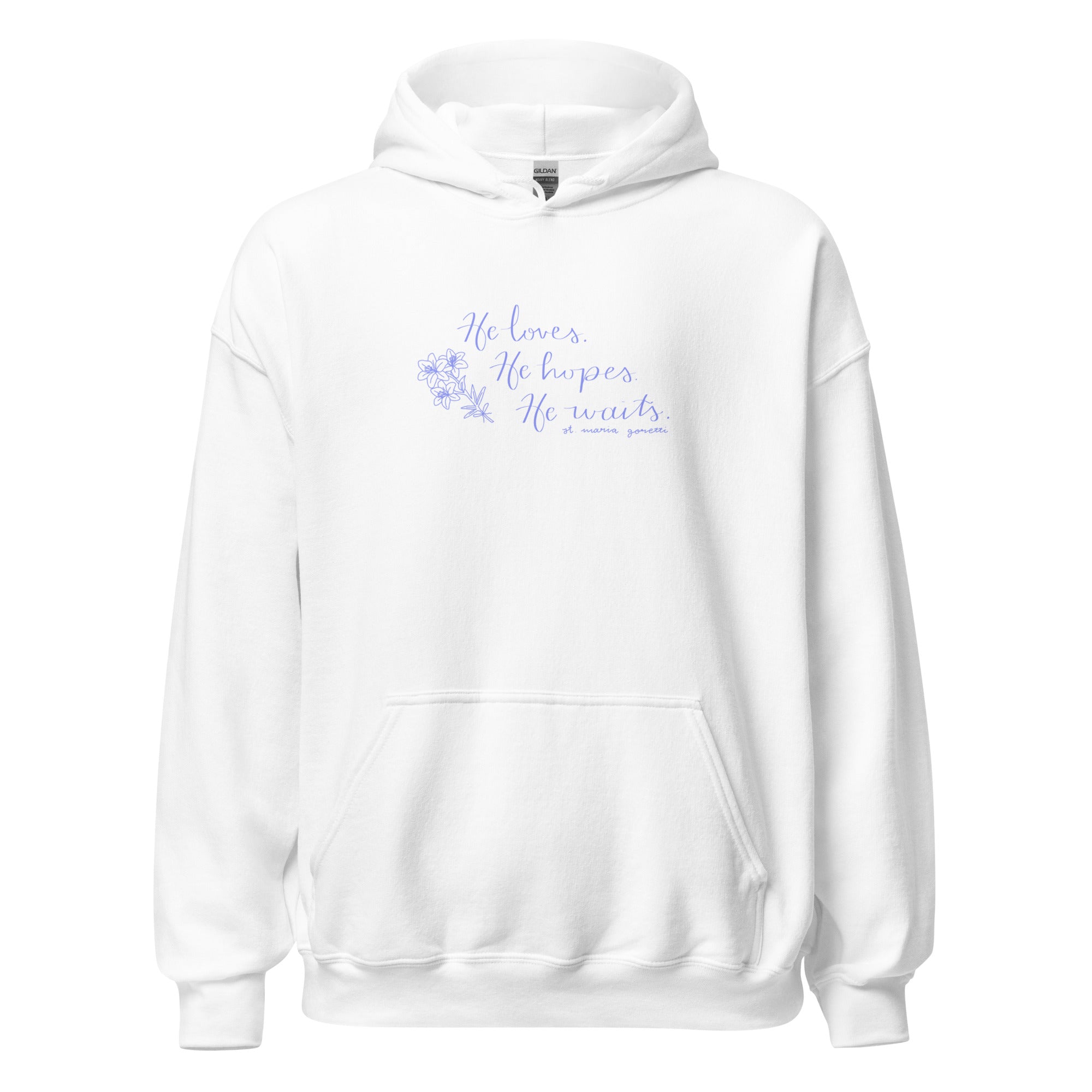 St. Maria Goretti White Catholic Hoodie