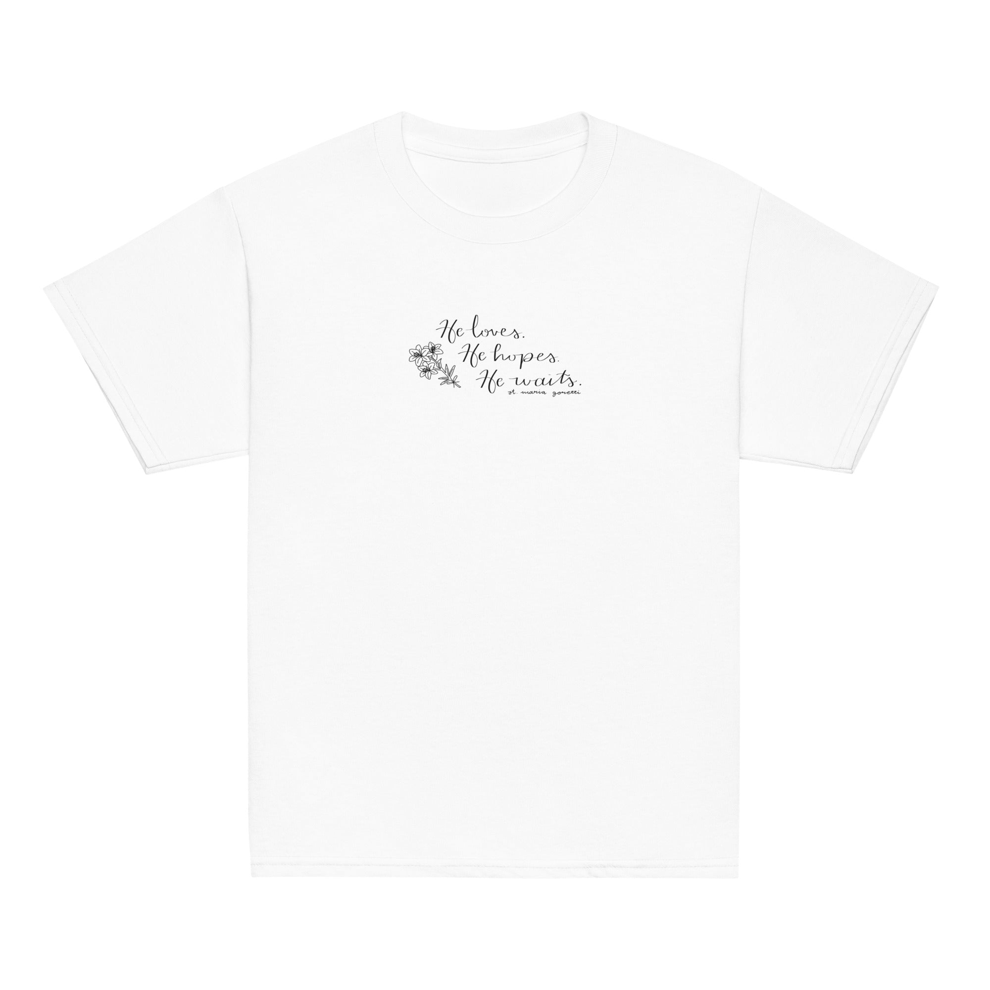St. Maria Goretti White Catholic Youth T-Shirt